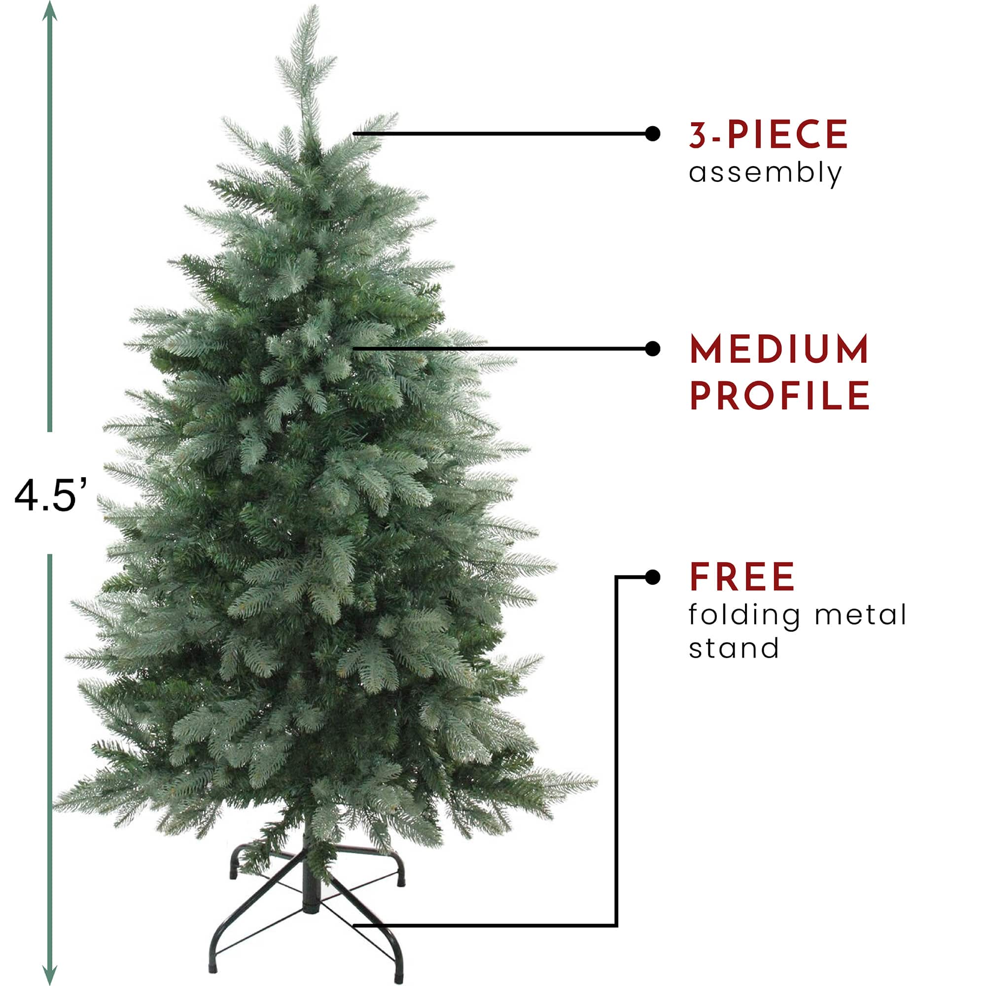 4.5ft. Unlit Real Touch™ Washington Fraiser Fir Artificial Christmas Tree