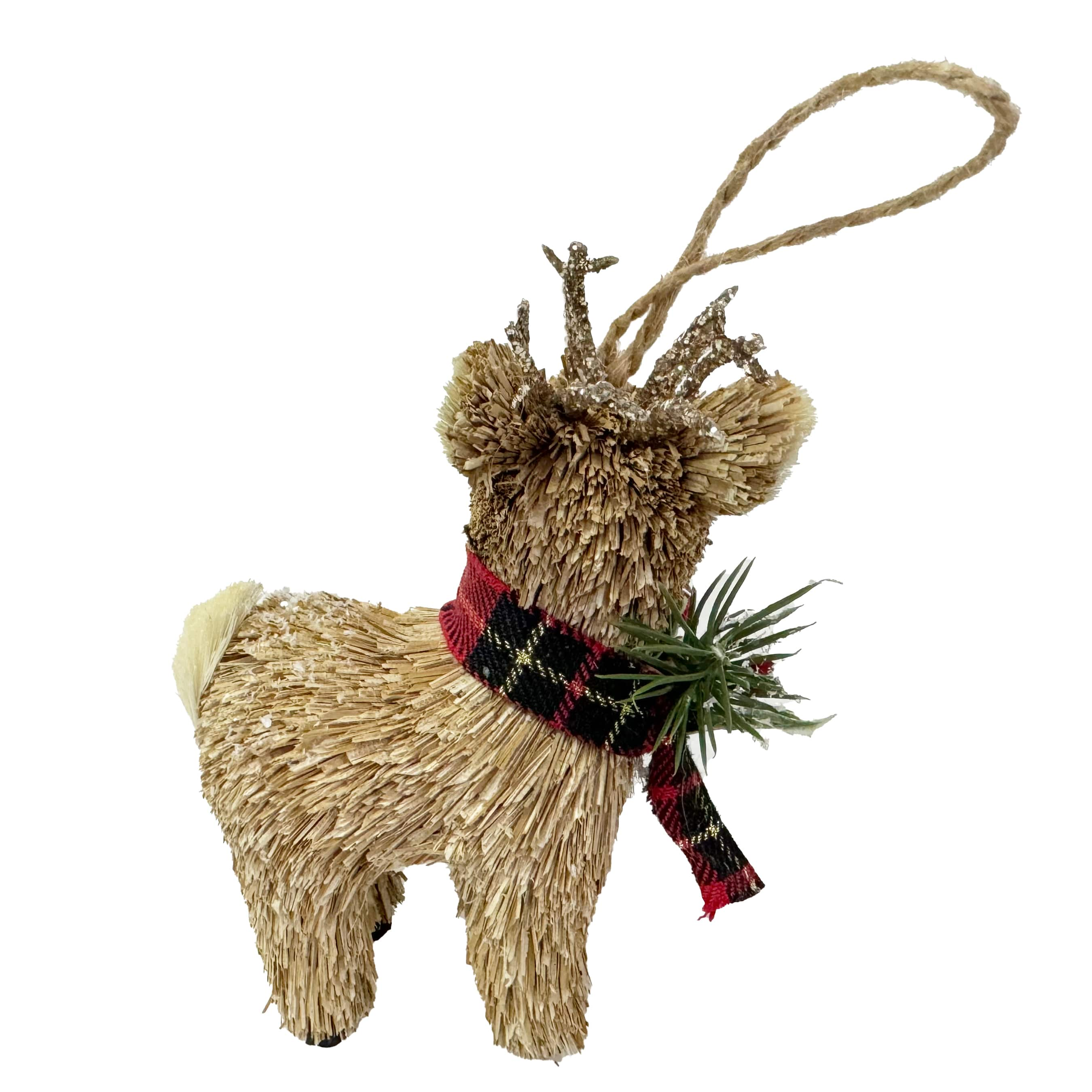 5.5&#x22; Sisal Deer Natural Decorative Ornament by Ashland&#xAE;