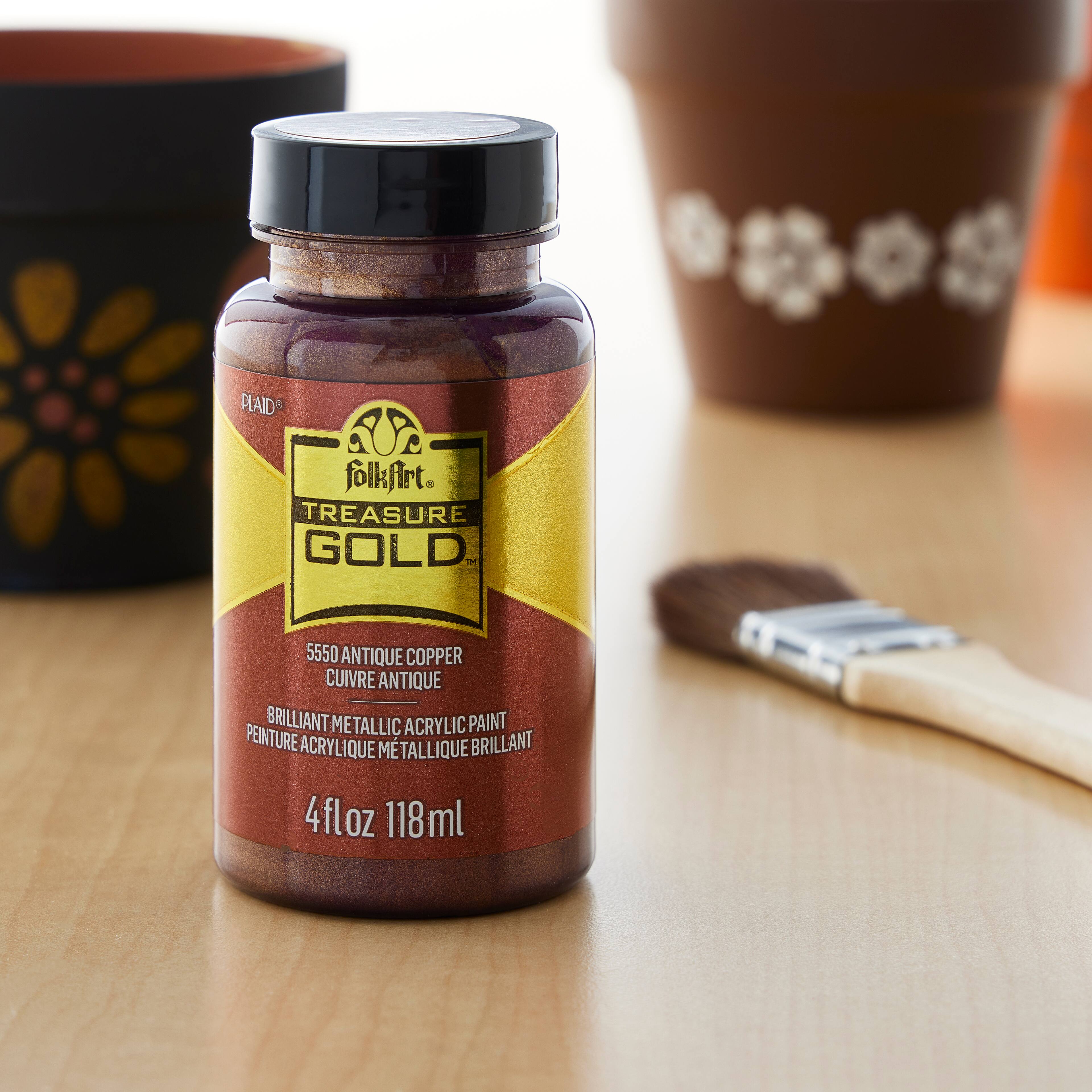 6 Pack: FolkArt&#xAE; Treasure Gold&#x2122; Metallic Paint