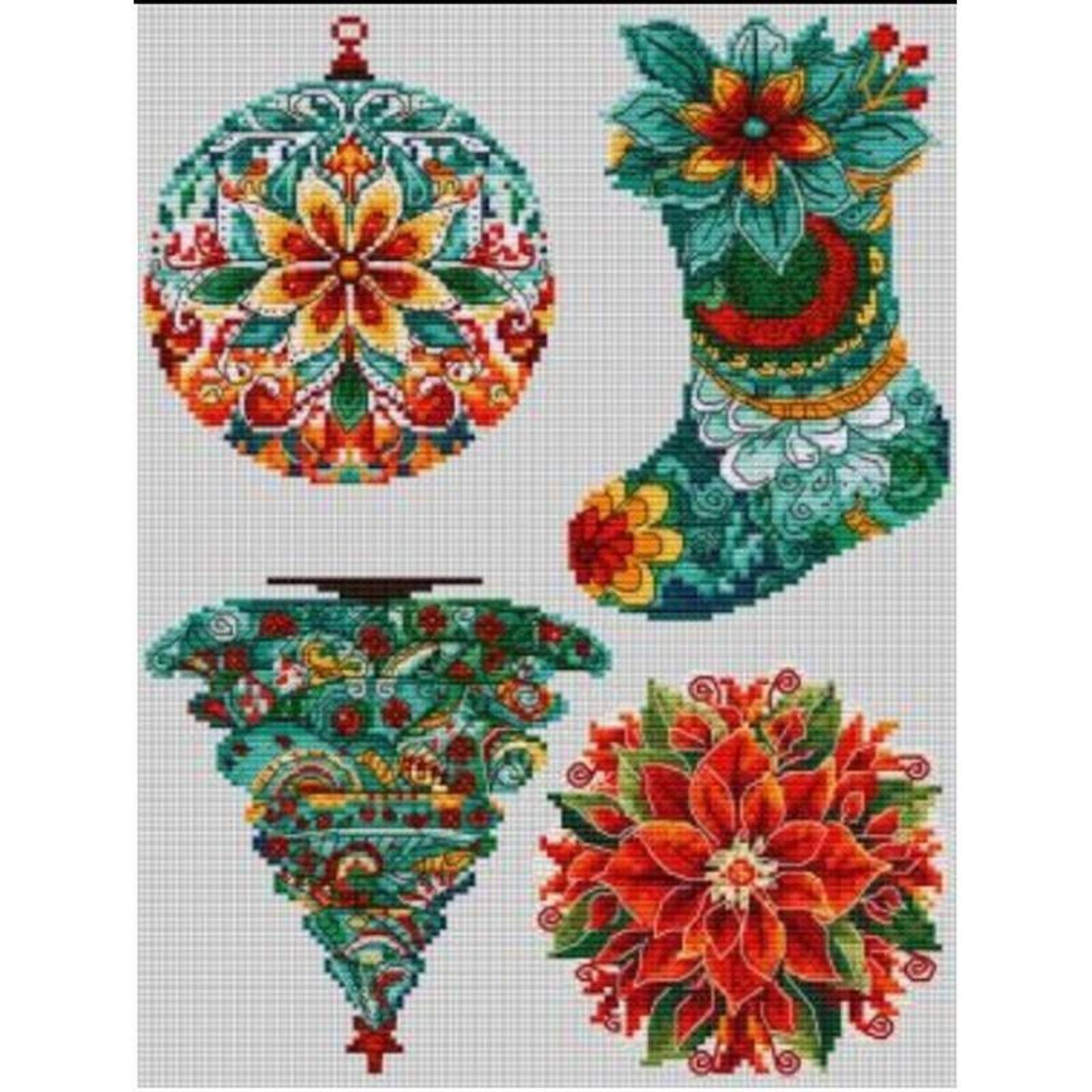 Luca-S Winter Decorations Counted Cross Stitch Kit