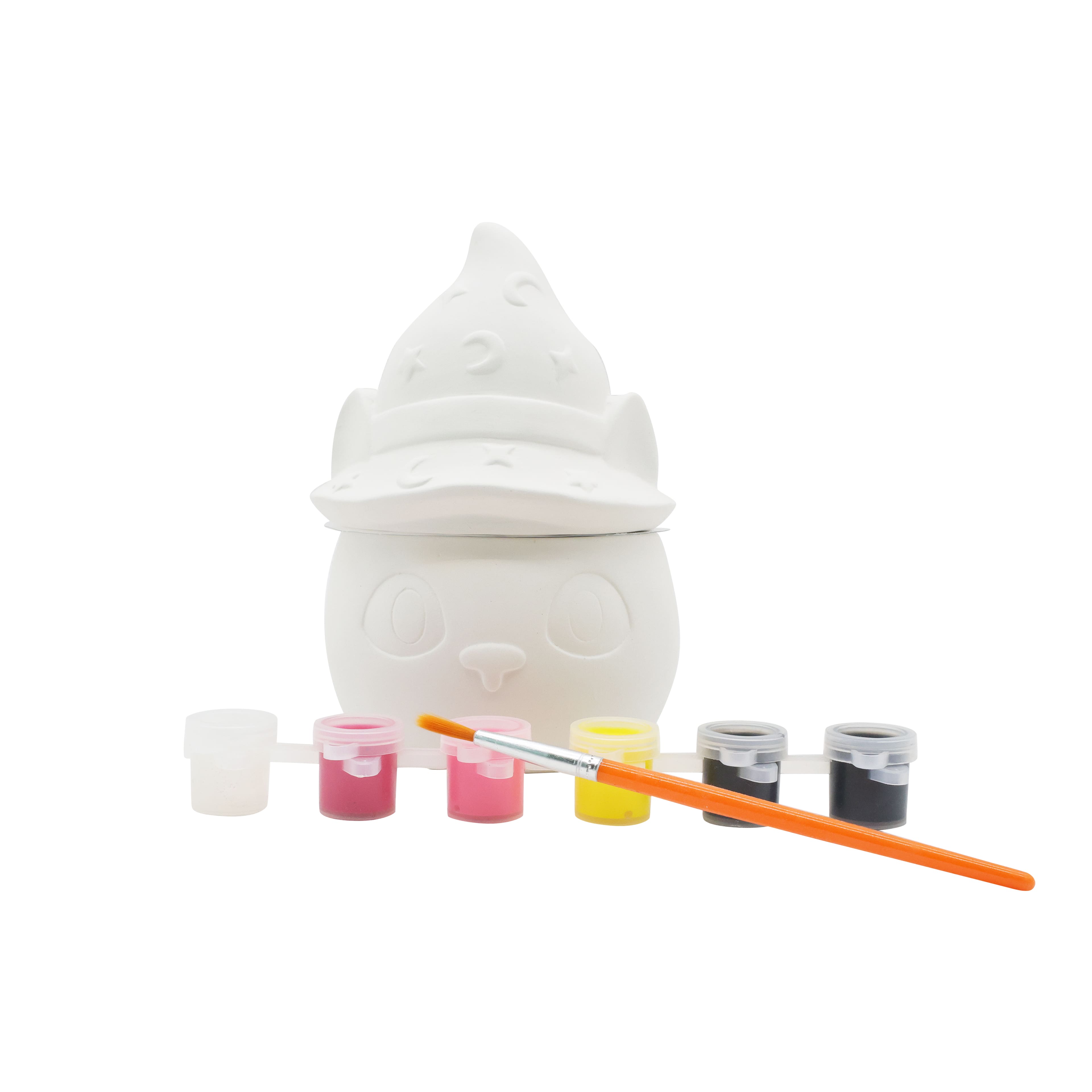 Witch Hat Ceramic Trinket Jar Kit by Creatology&#x2122;