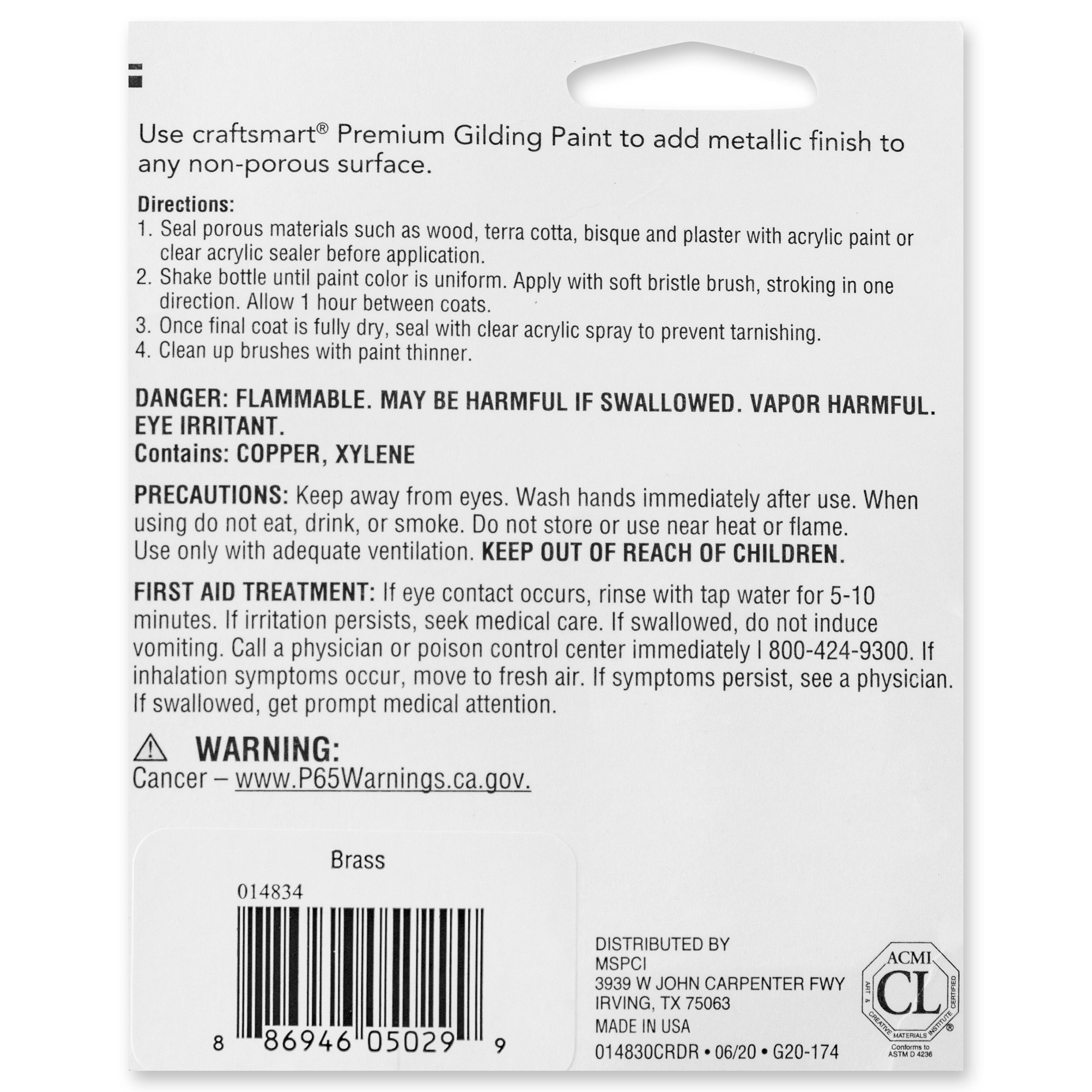6 Pack: Premium Gilding Paint by Craft Smart&#xAE;