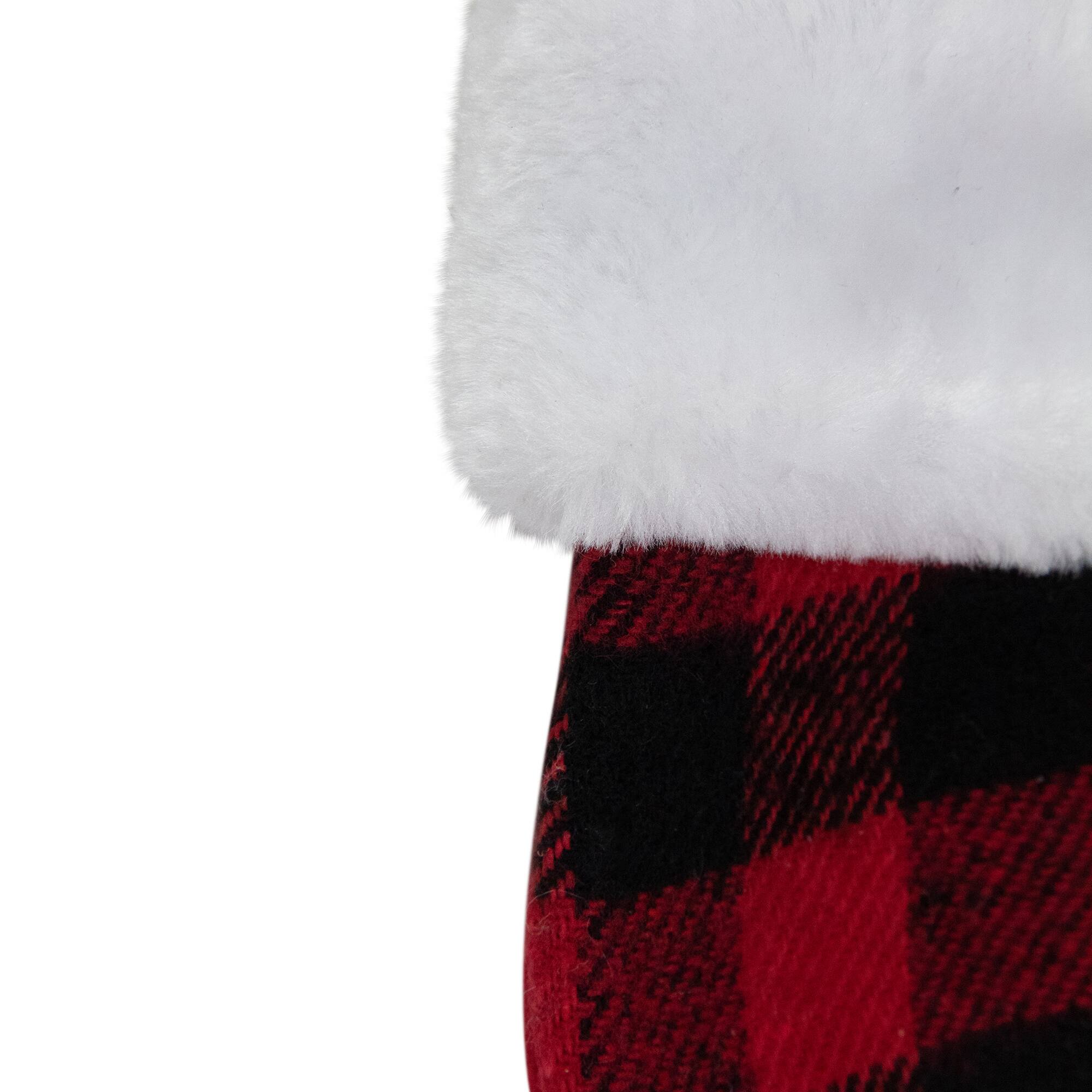 7&#x22; Alpine Chic Shepherd&#x27;s Check Stocking