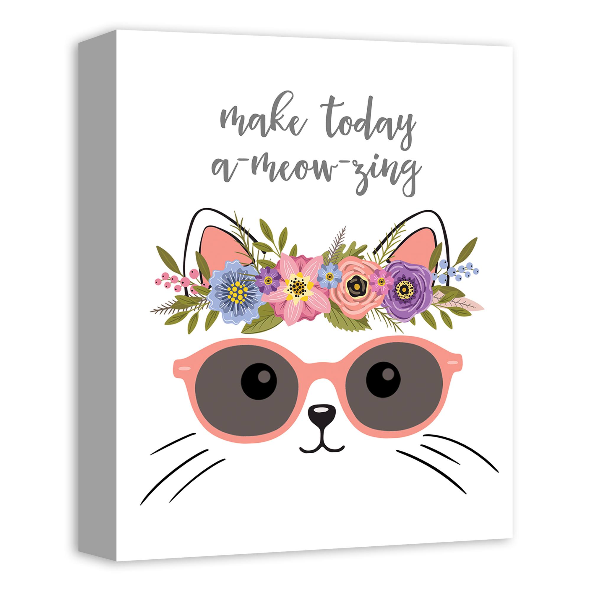 Make Today A Meow-Zing Canvas Wall Art