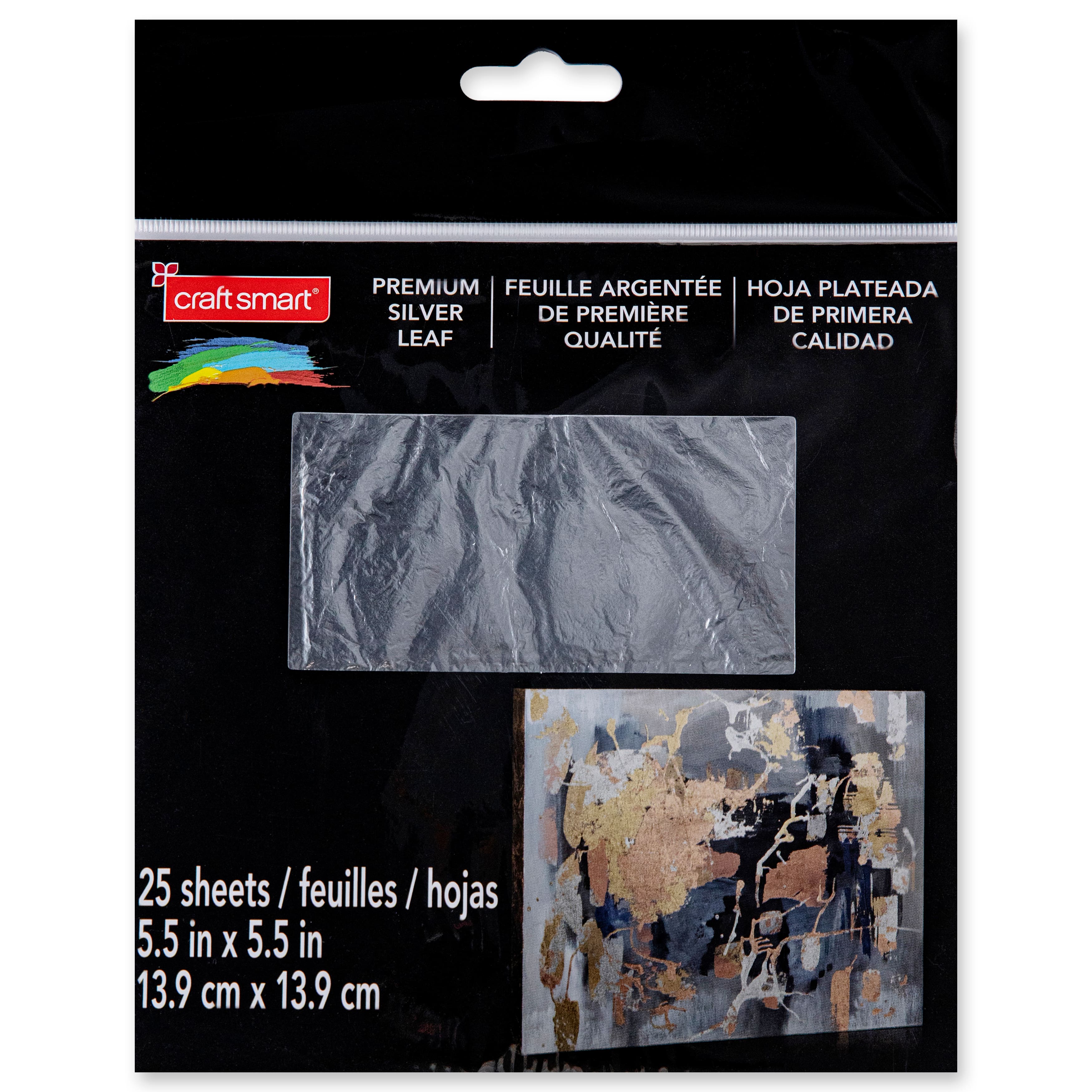 Premium Silver Leaf Sheets by Craft Smart&#xAE;