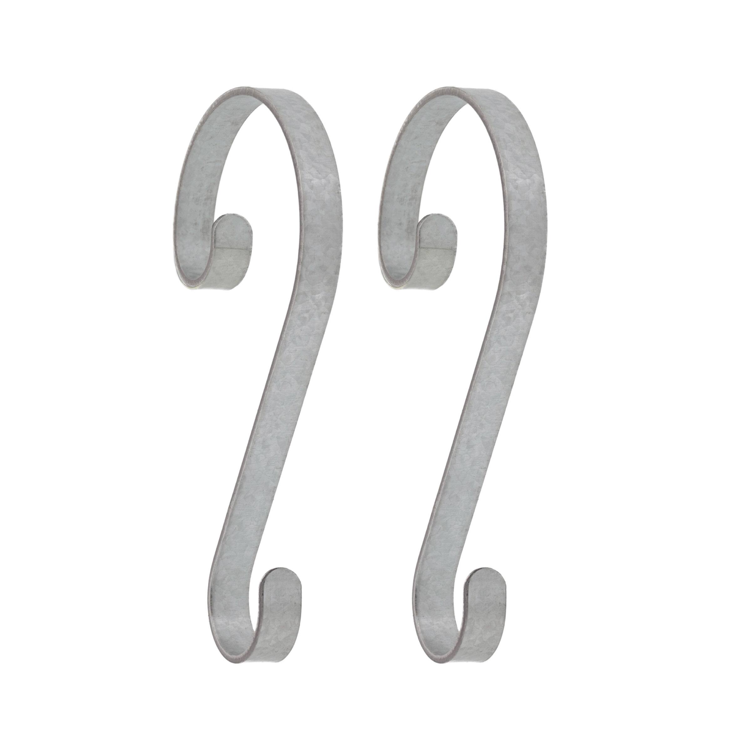 Haute Decor Stocking Scrolls® Real Galvanized Stocking Holders, 2ct.