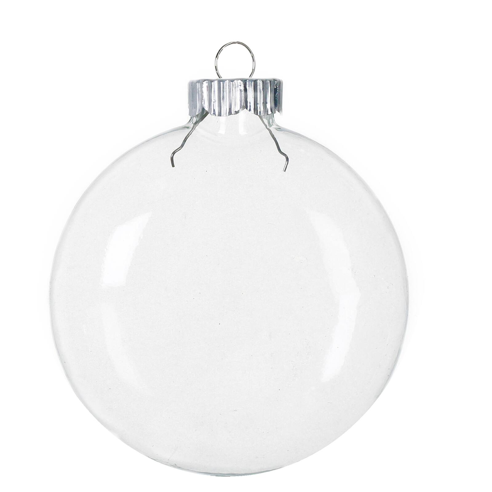 Christmas 3ct. 4" Clear Glass Disc Ornaments Michaels Christmas Ornaments At Michaels