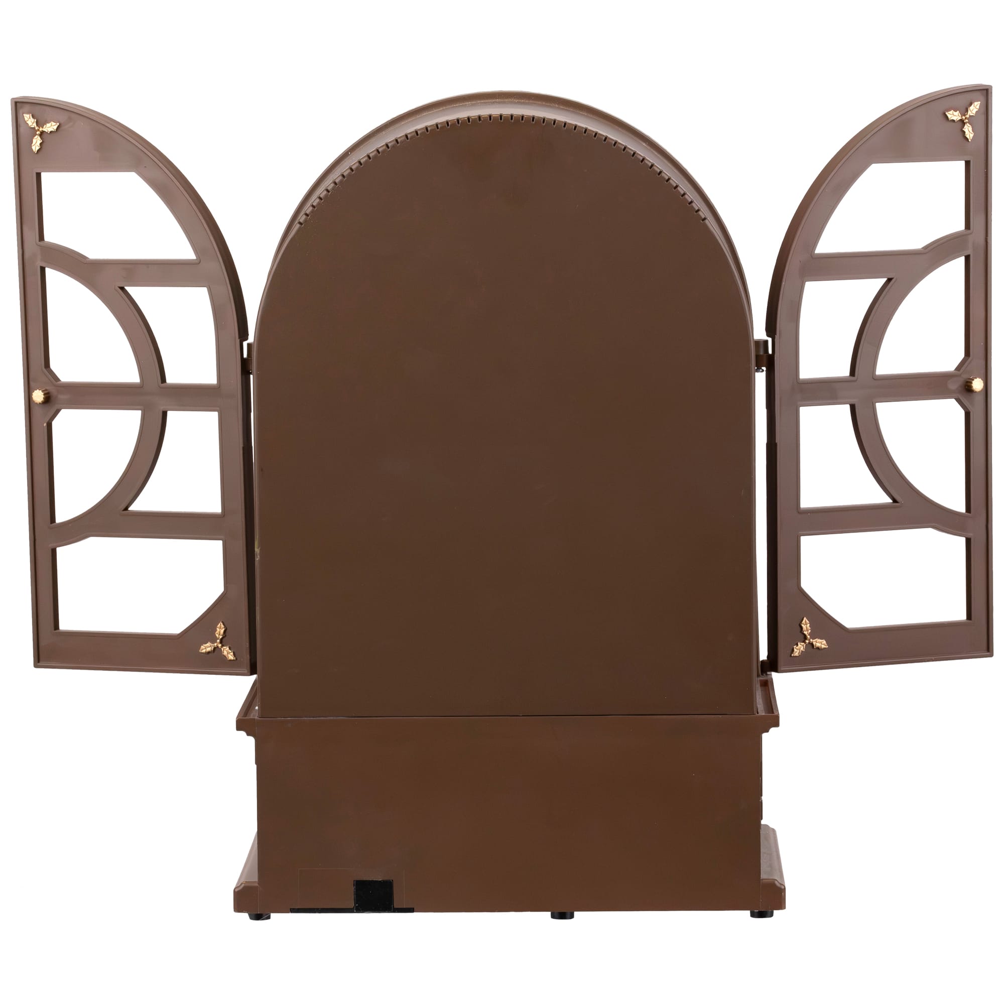 LED Lighted and Musical Retro Radio with Santa Scene Christmas Decoration - 12.5"