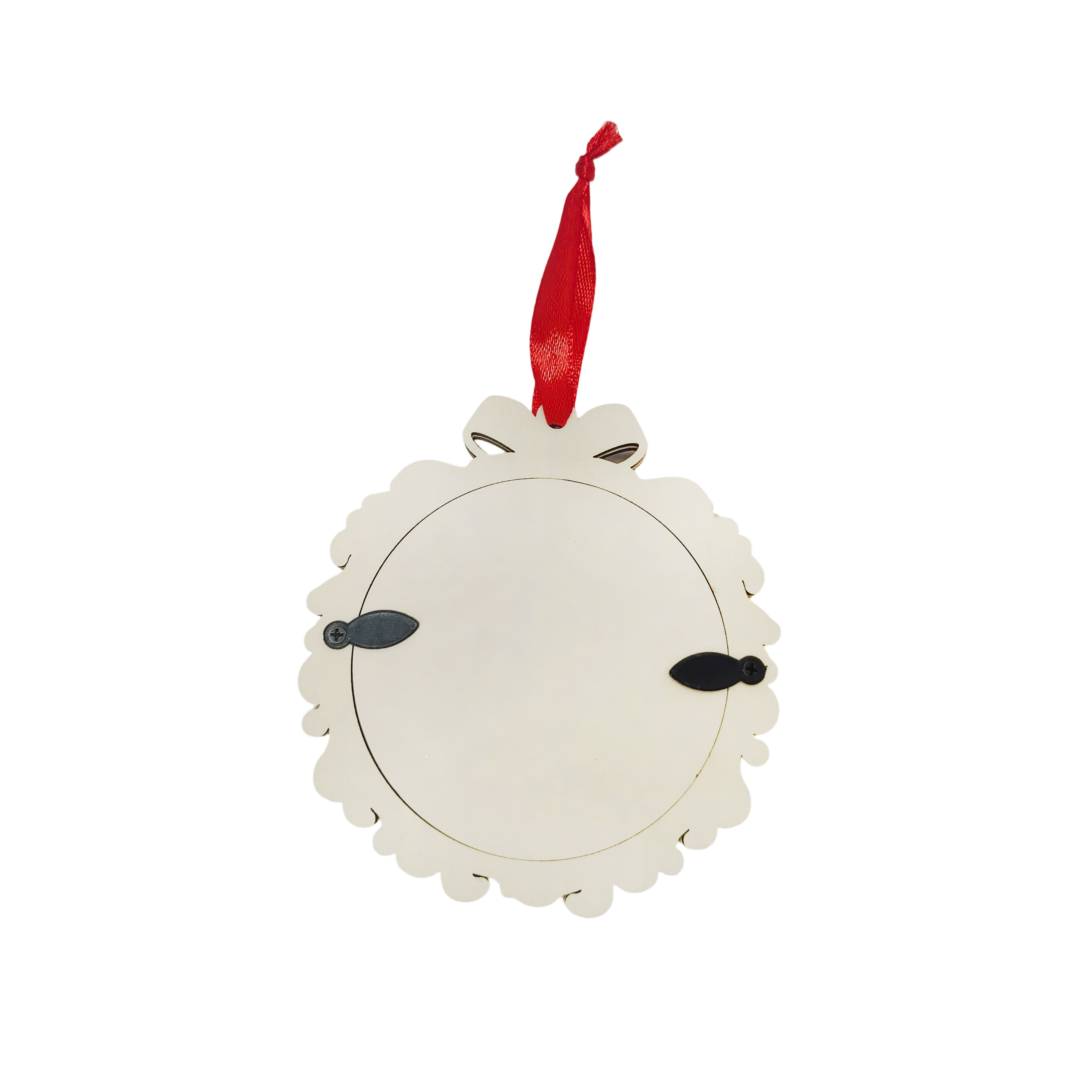 4&#x22; Unfinished DIY Wood Wreath Ornament by Make Market&#xAE;