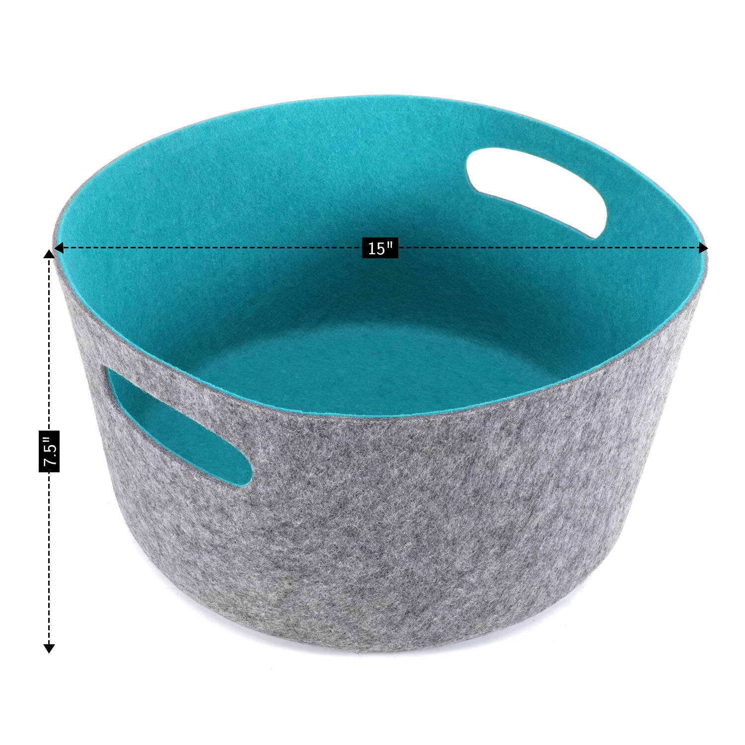 Welaxy 15&#x22; Felt Round Basket