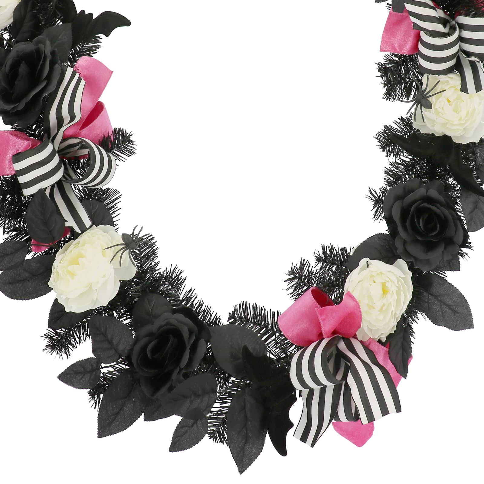 6ft. Black Rose &#x26; White Peony Garland by Ashland&#xAE;