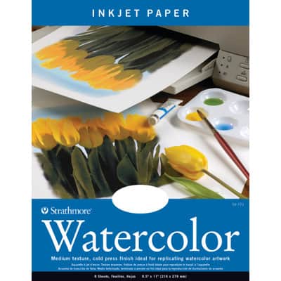  11 X 14 Cold Press Watercolor Fine Art Inkjet Paper - 25  Sheets : Office Products