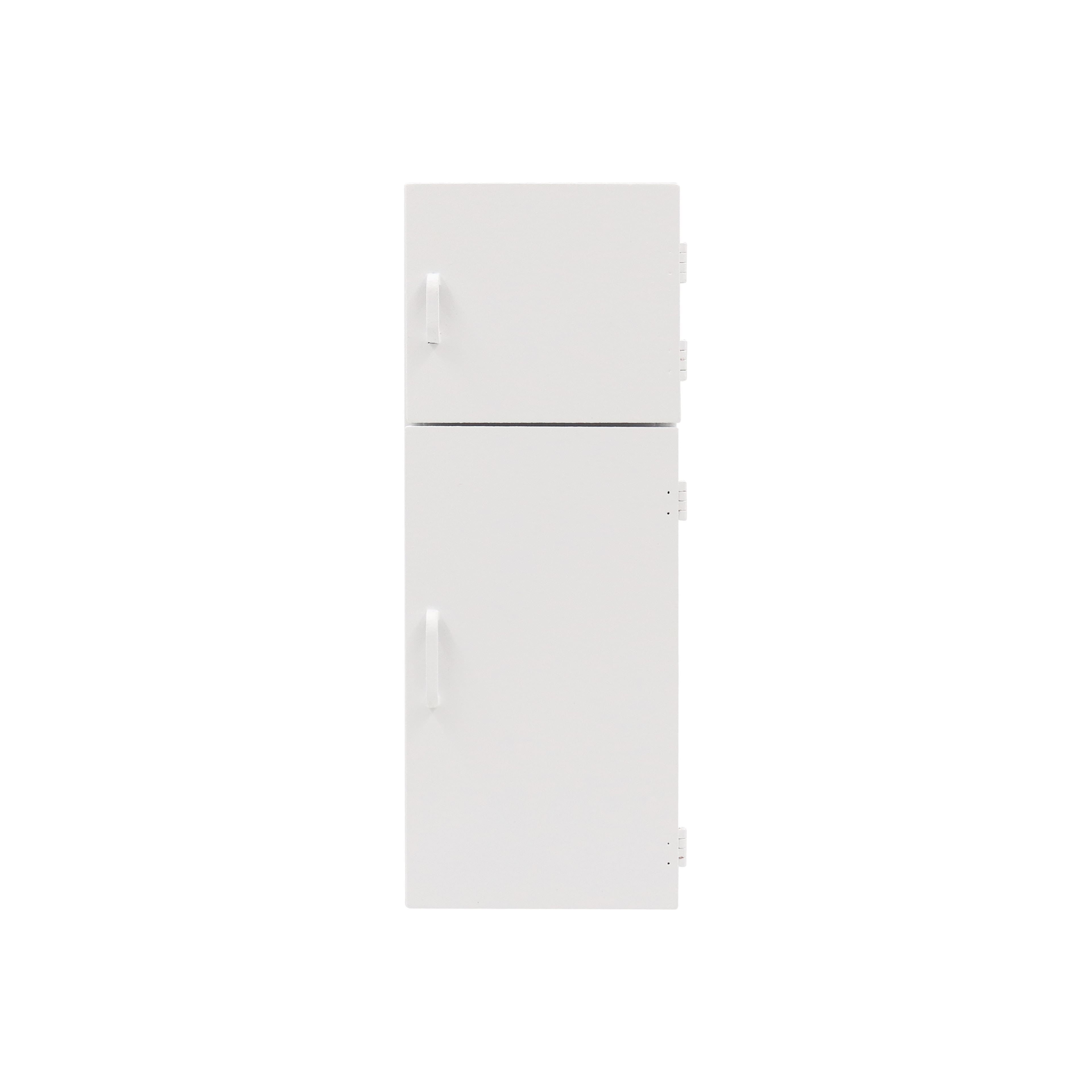 Miniature White Wood Refrigerator by Make Market&#xAE;