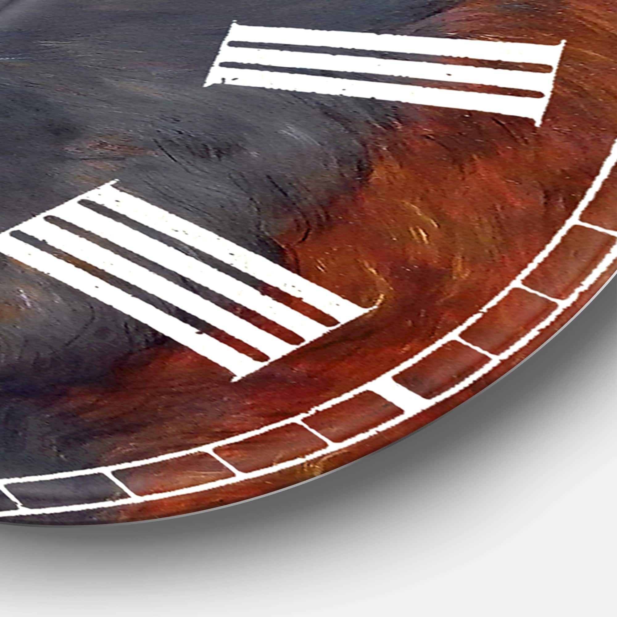 Designart 'All American Large Farmhouse Wall Clock