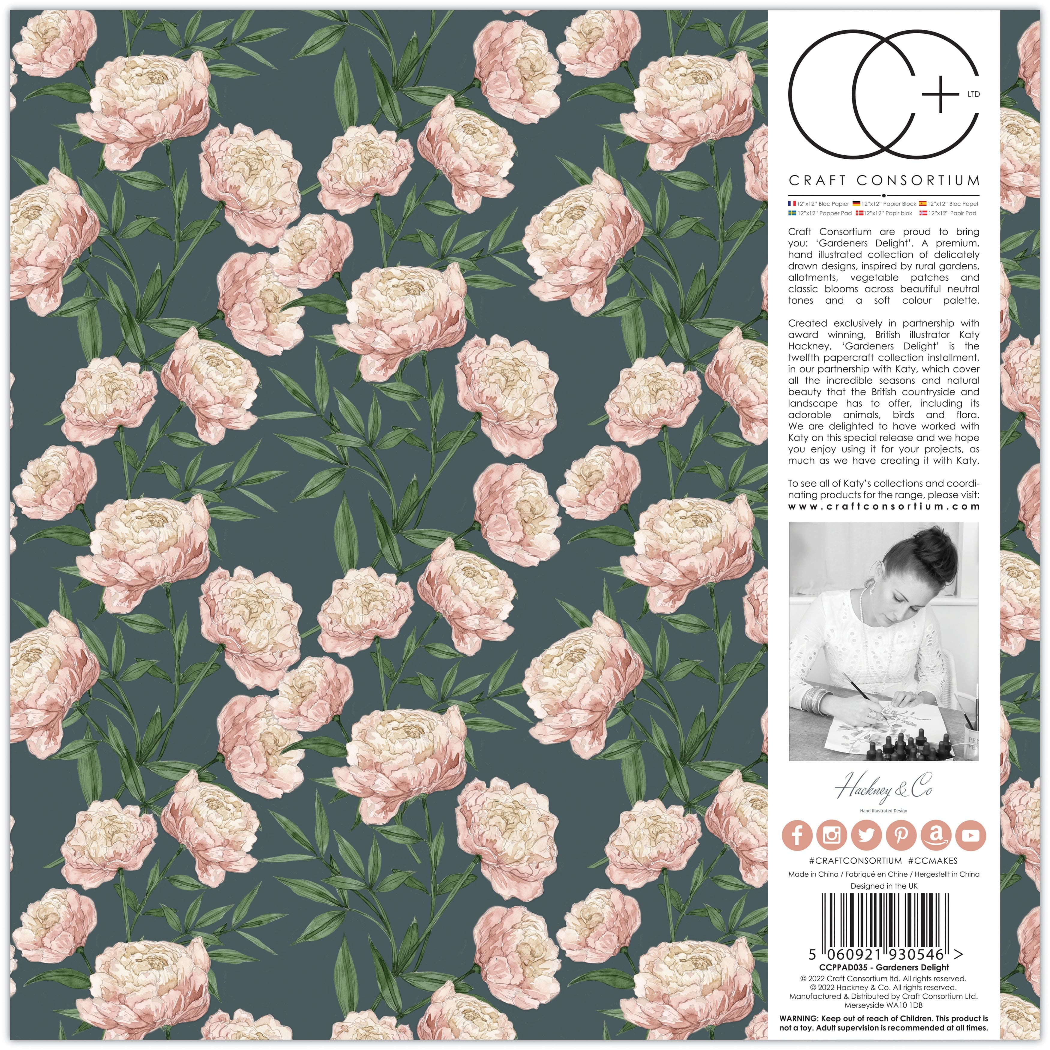 Craft Consortium Double-Sided Paper Pad 12&#x22; x 12&#x22; 40 ct. Gardeners Delight