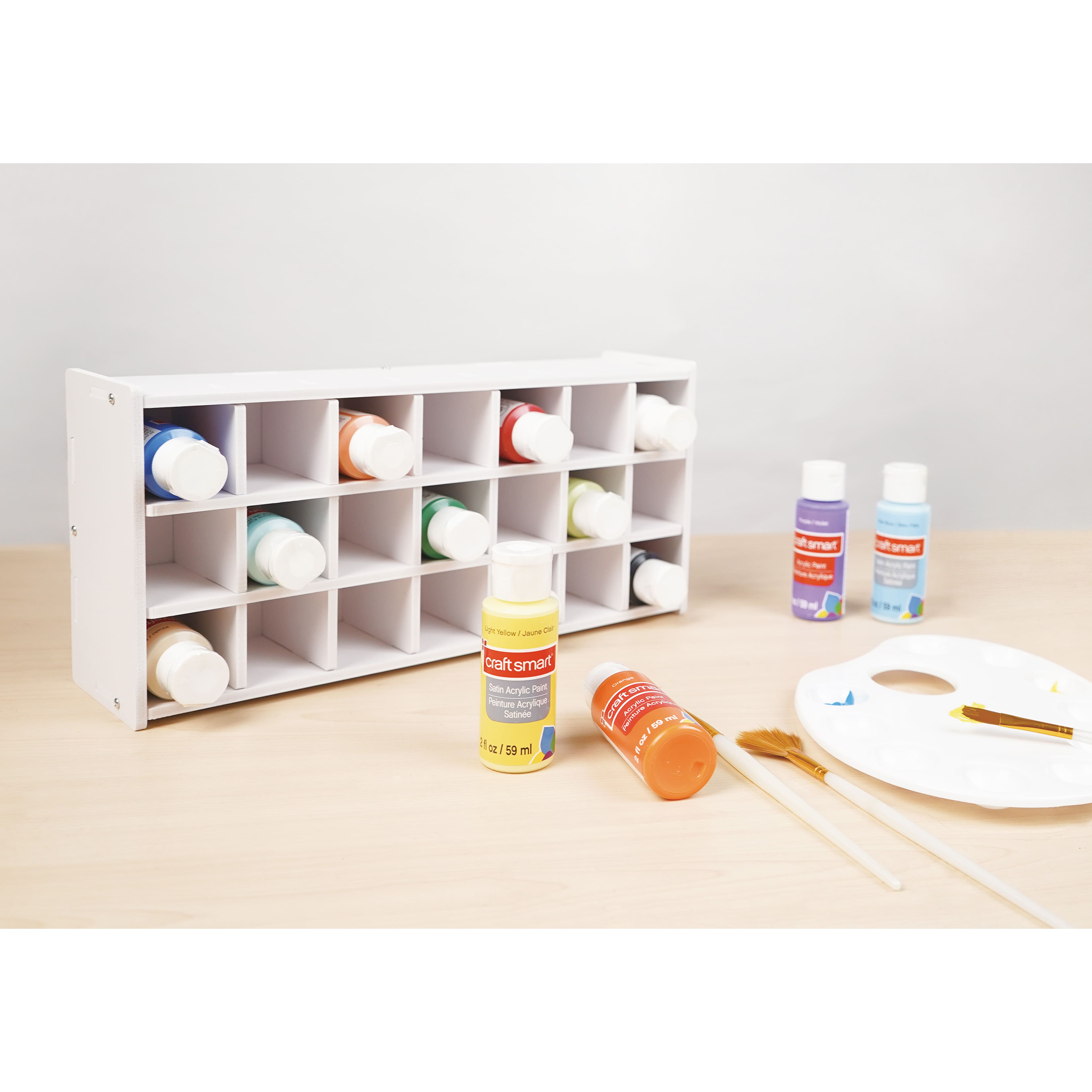 13.5&#x22; White Paint Storage Box by Craft Smart&#x2122;