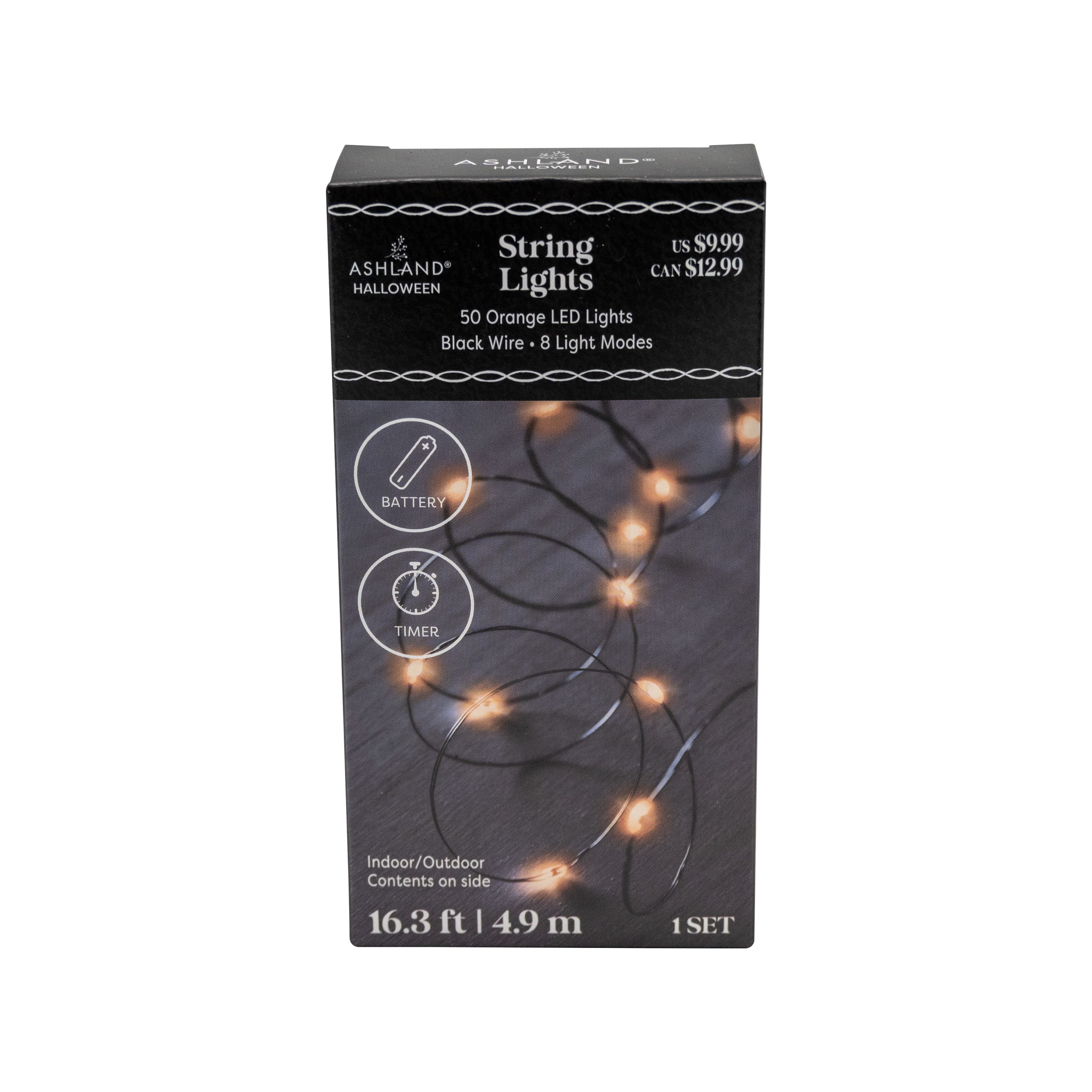 50ct. Orange LED String Lights by Ashland&#xAE;