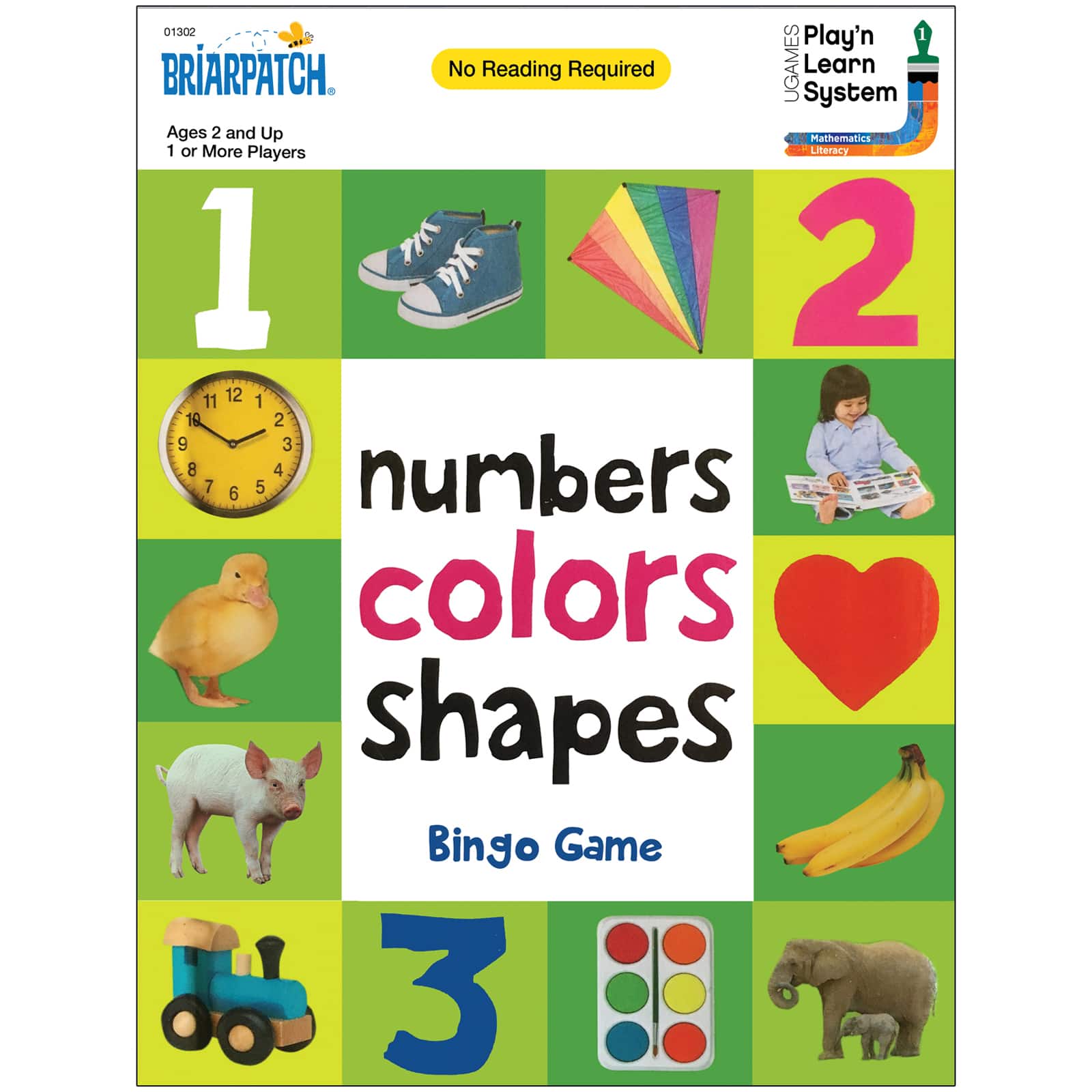 Briarpatch&#xAE; First 100 Numbers Colors Shapes&#x2122; Bingo Game