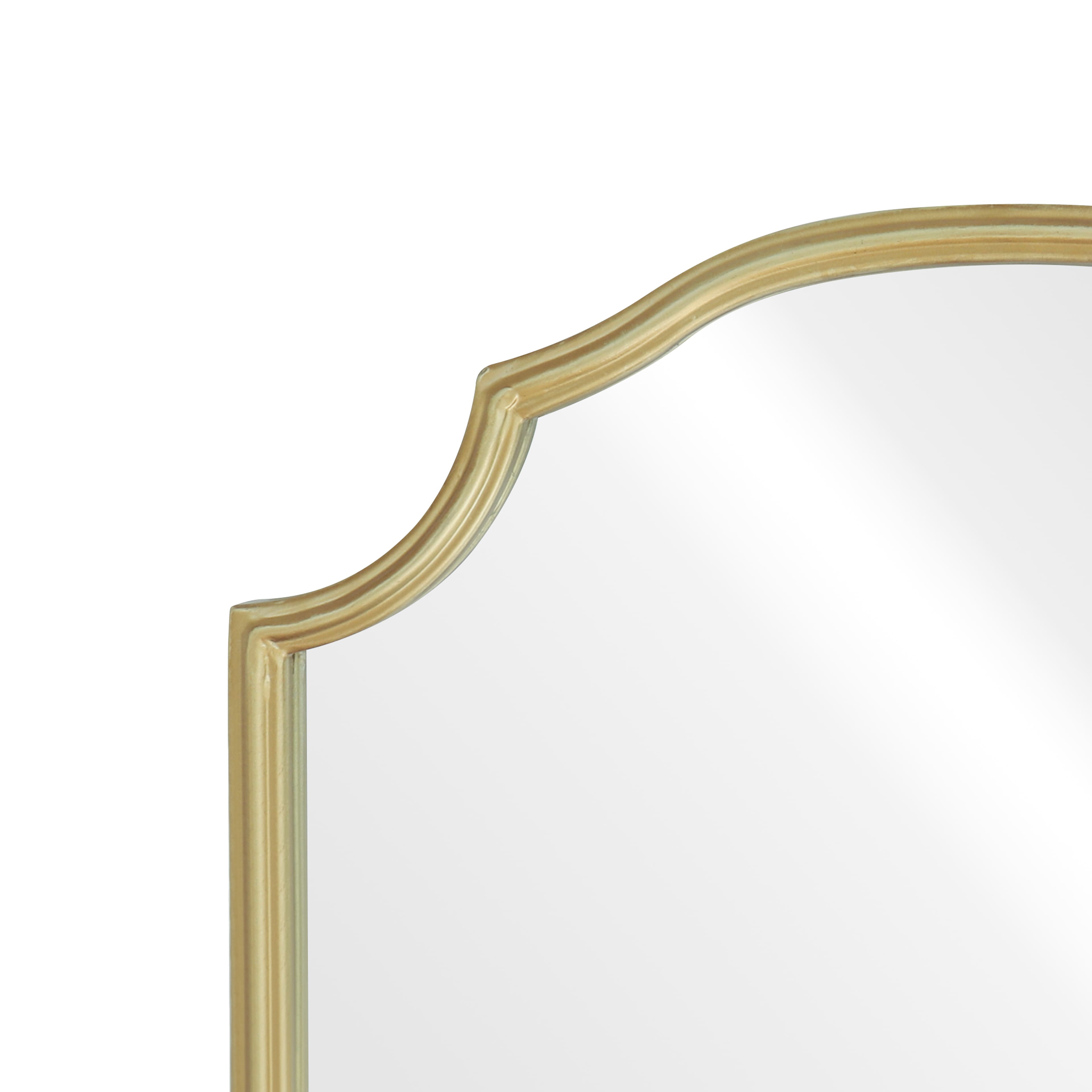 Home 16.5&#x22; x 23.5&#x22; Ornate Gold Scallop Decorative Wall Mirror by Ashland&#xAE;