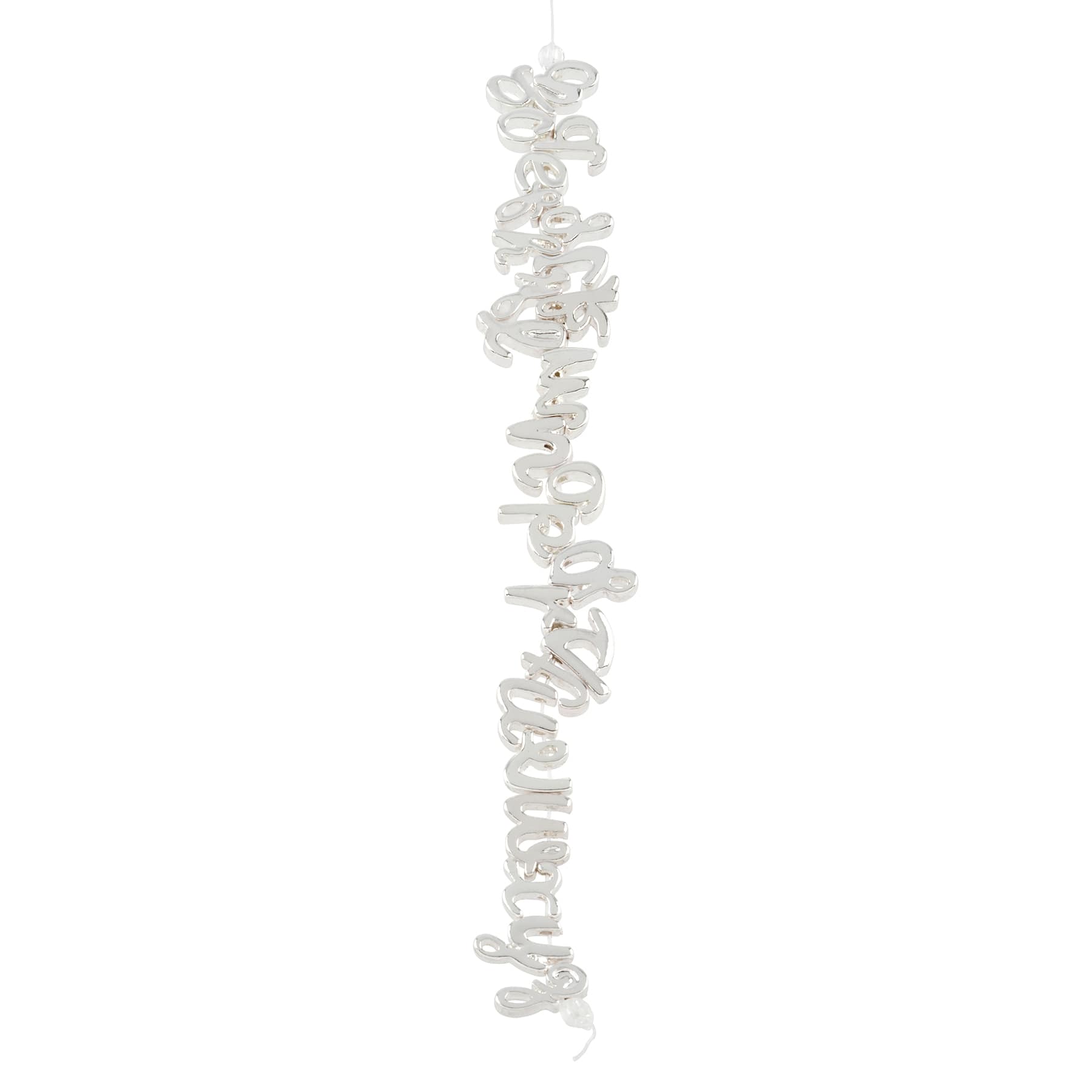 Silver Alphabet Beads by Bead Landing&#x2122;