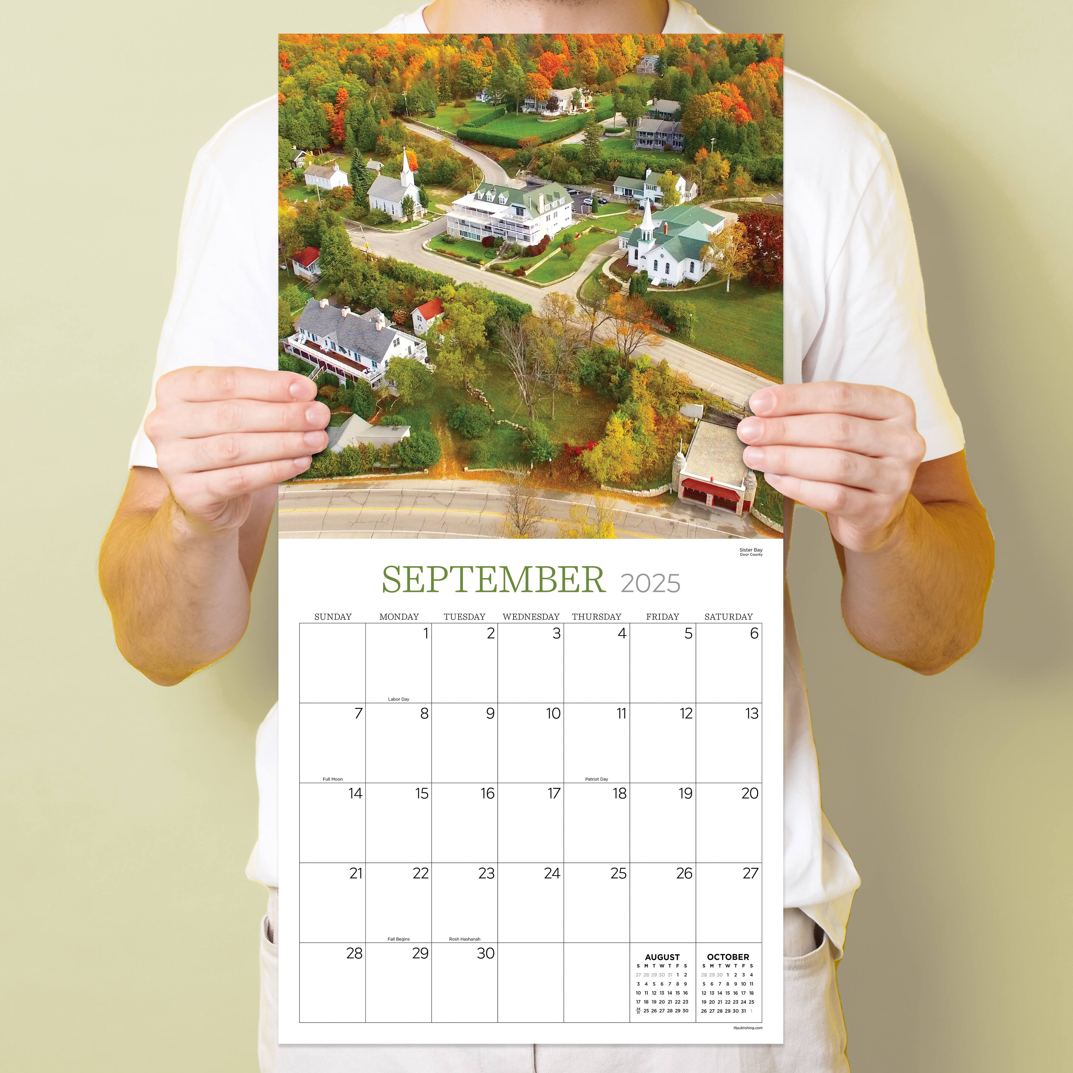 TF Publishing 2025 Wisconsin Wall Calendar