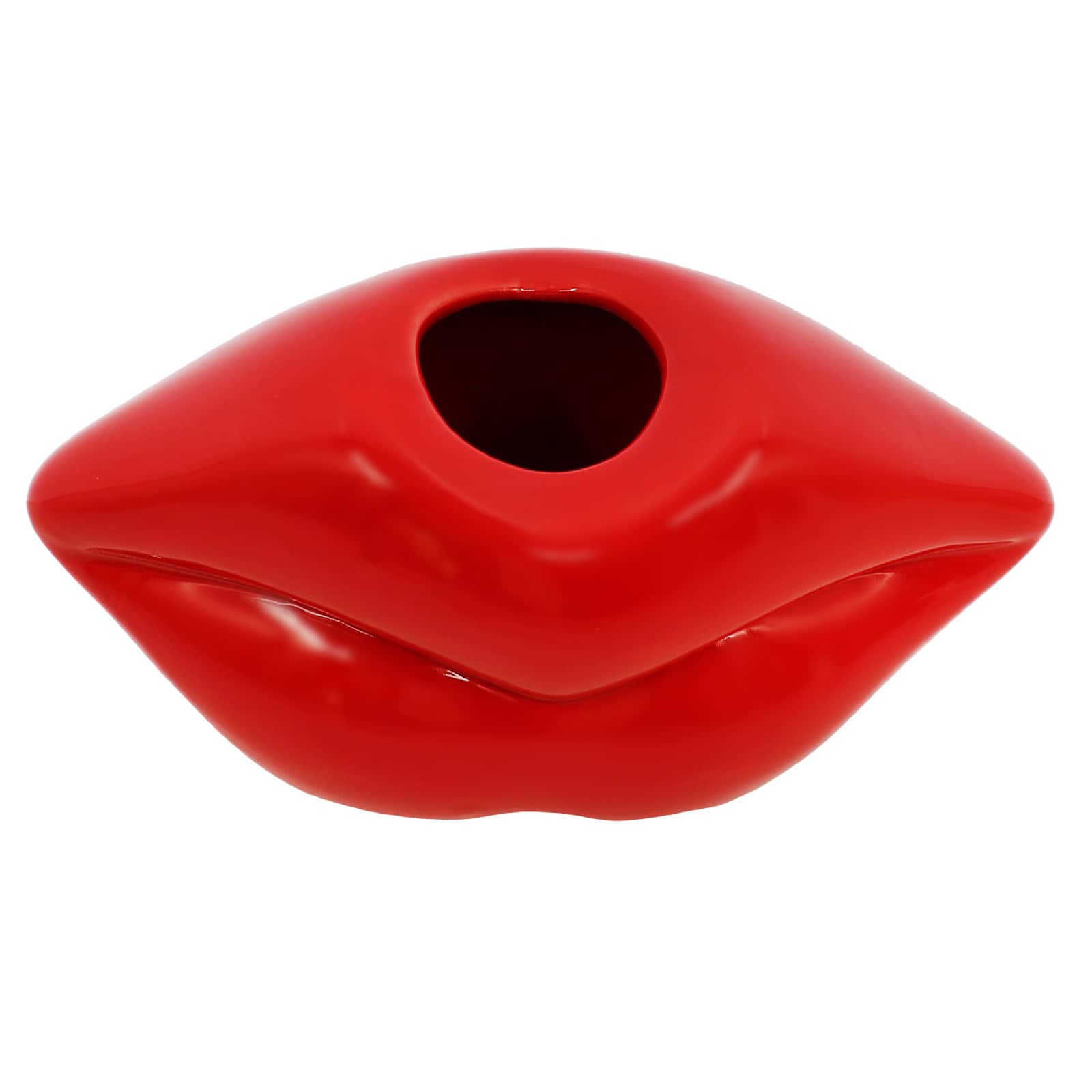 7.25&#x22; Red Lips Ceramic Tabletop Vase by Ashland&#xAE;