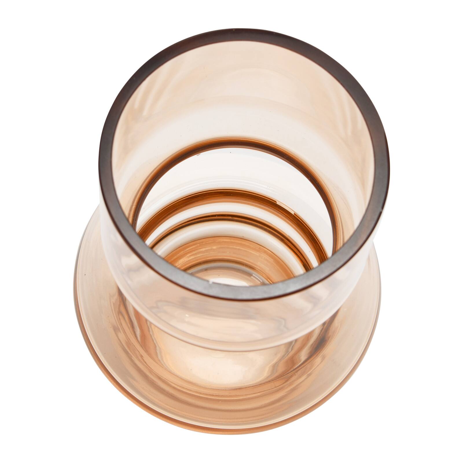 Hello Honey&#xAE; 8&#x22; Brown Glass Vase