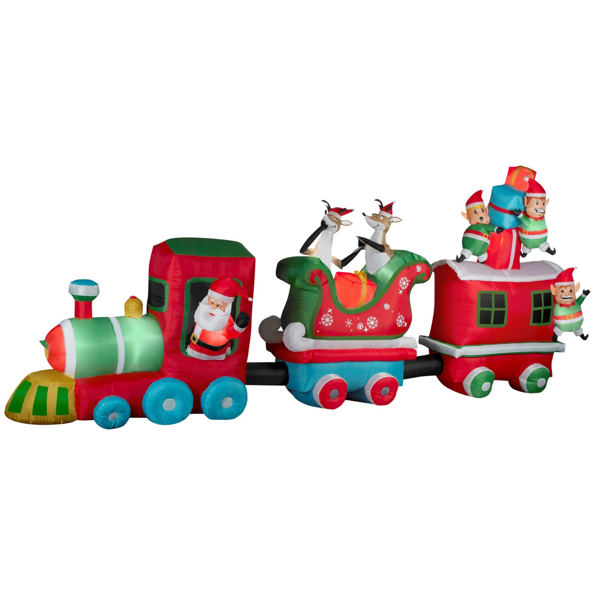 16ft. Airblown&#xAE; Inflatable Colossal Christmas Train