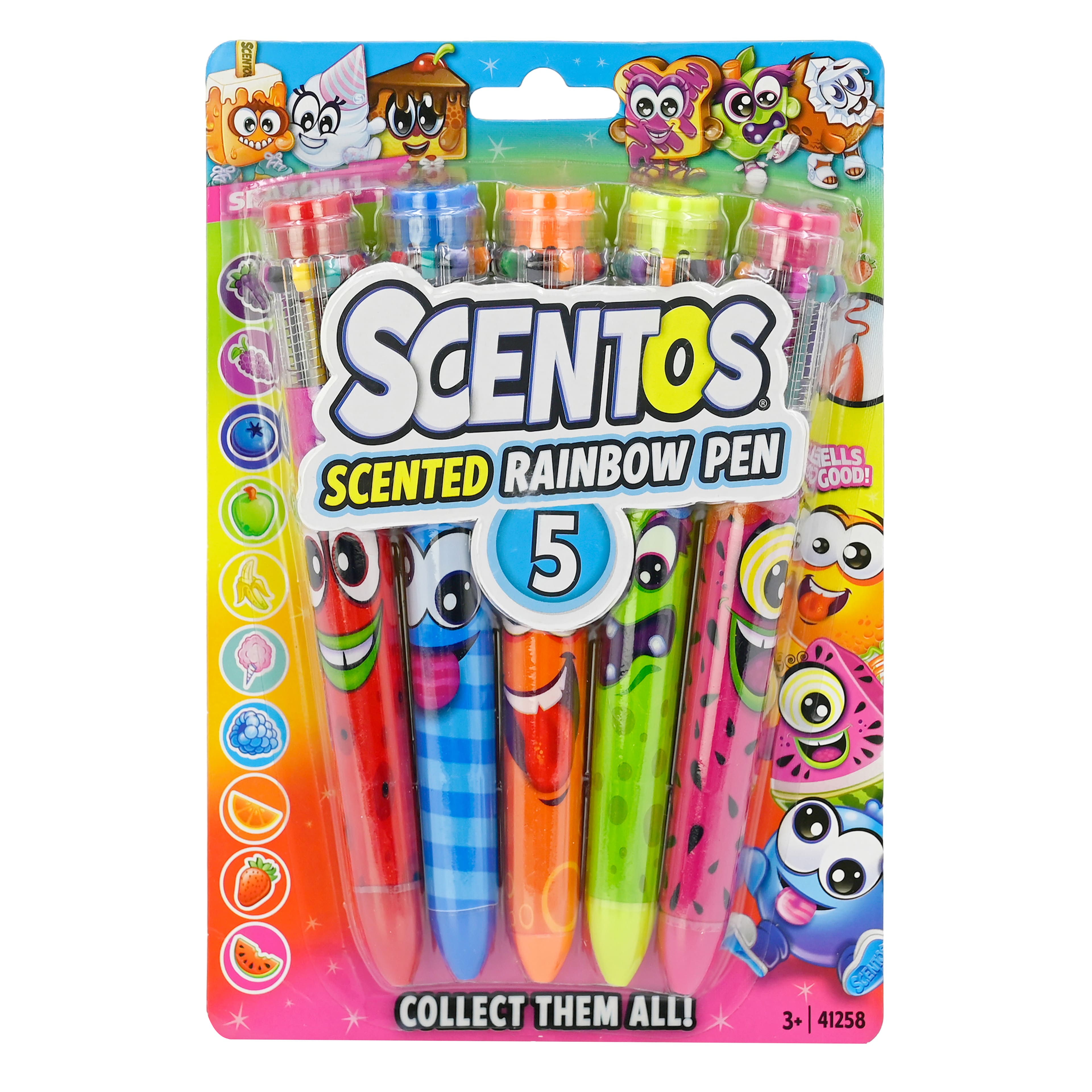 Scentos Scented Rainbow Pens 5 Count Set