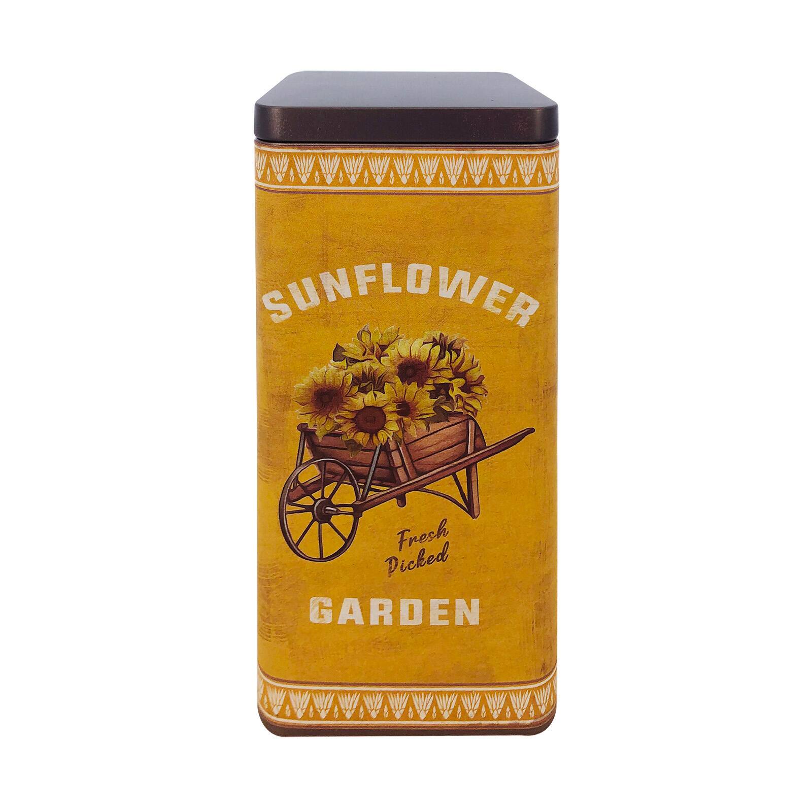 8" Vintage Sunflower Garden Tin Container by Ashland® Michaels