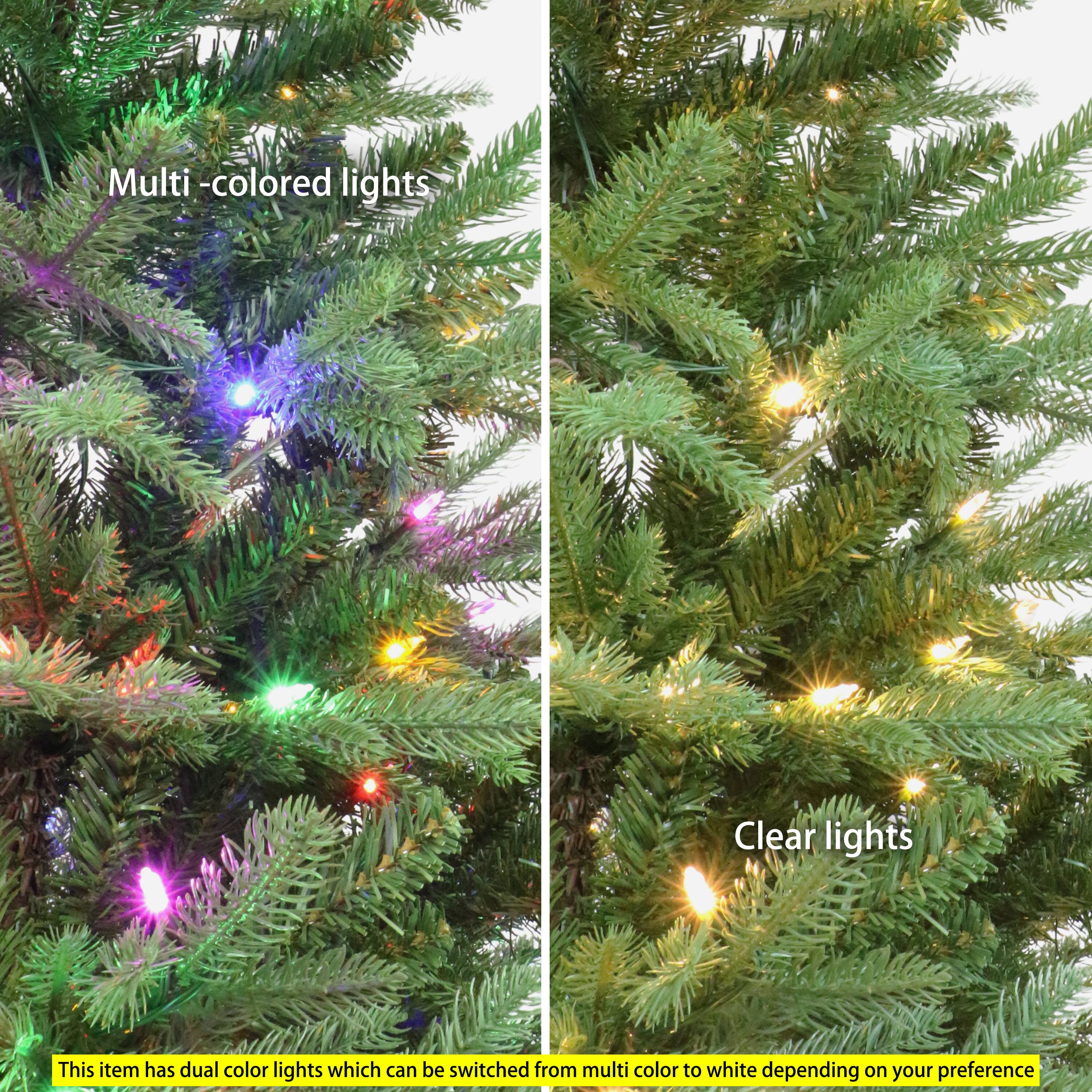 7.5ft. Pre-Lit Sacramento Fir Artificial Christmas Tree, Warm White LED Lights