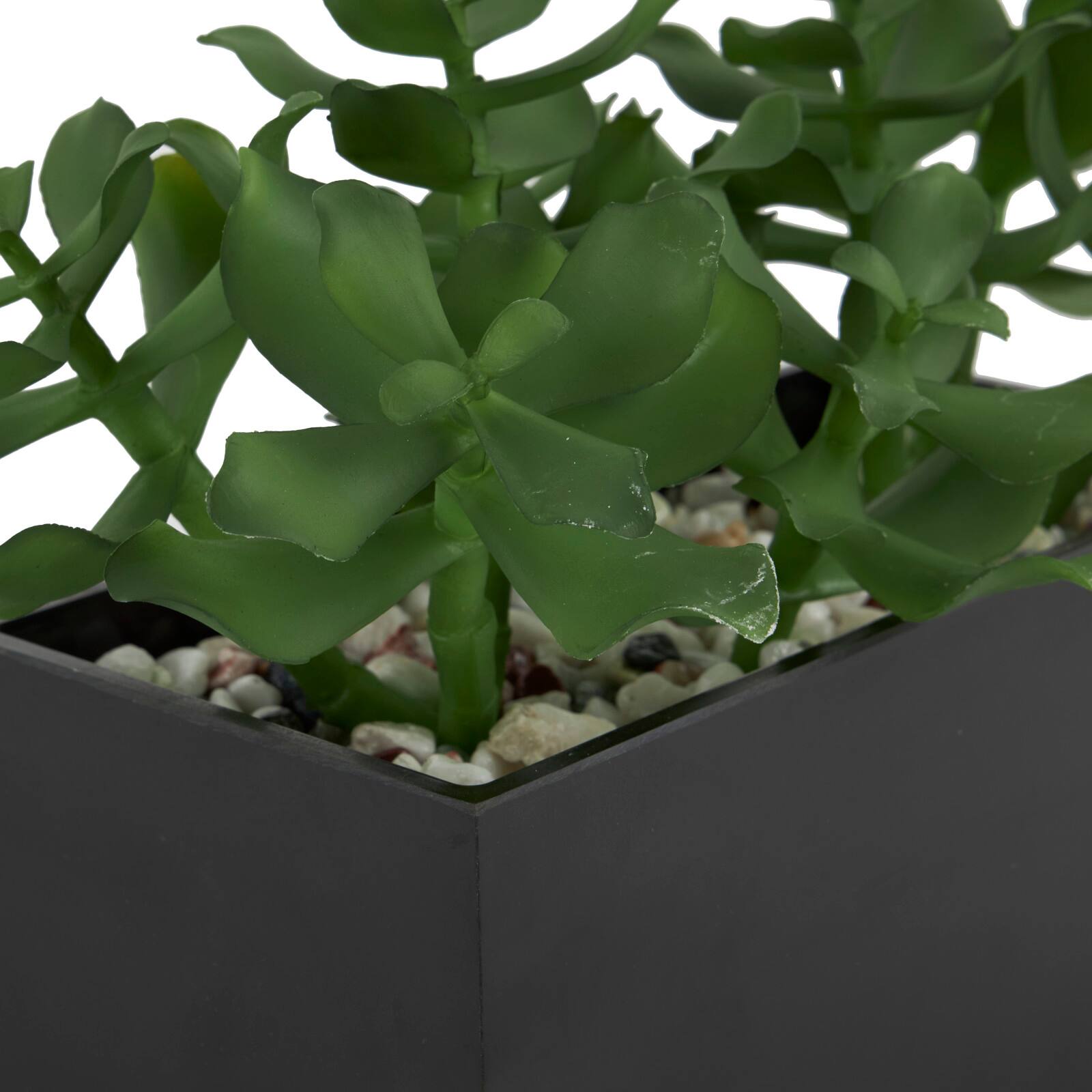 10" Green Foliage Artificial Plant with Black Pot