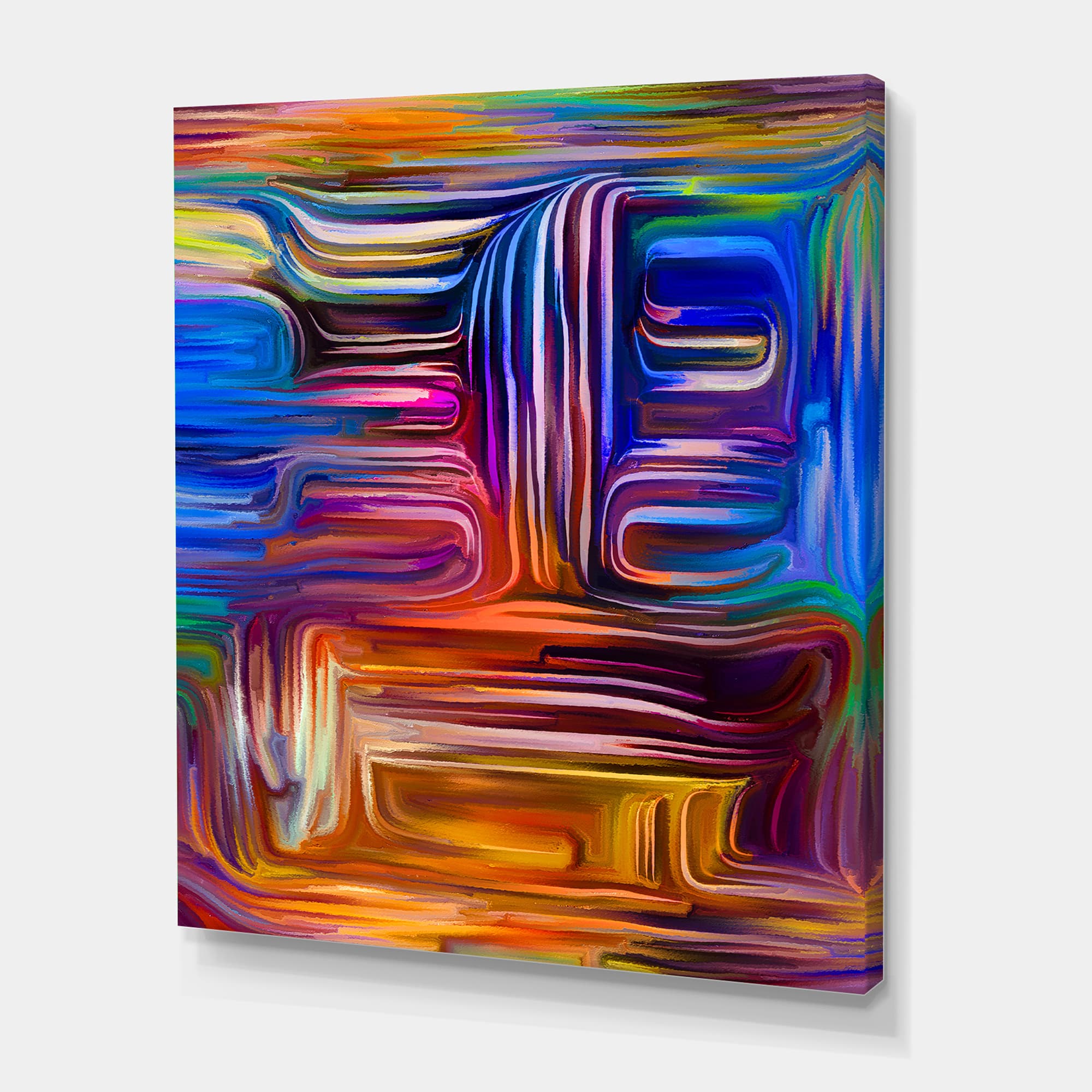 Designart - Colour Fusion V - Modern Canvas Wall Art Print