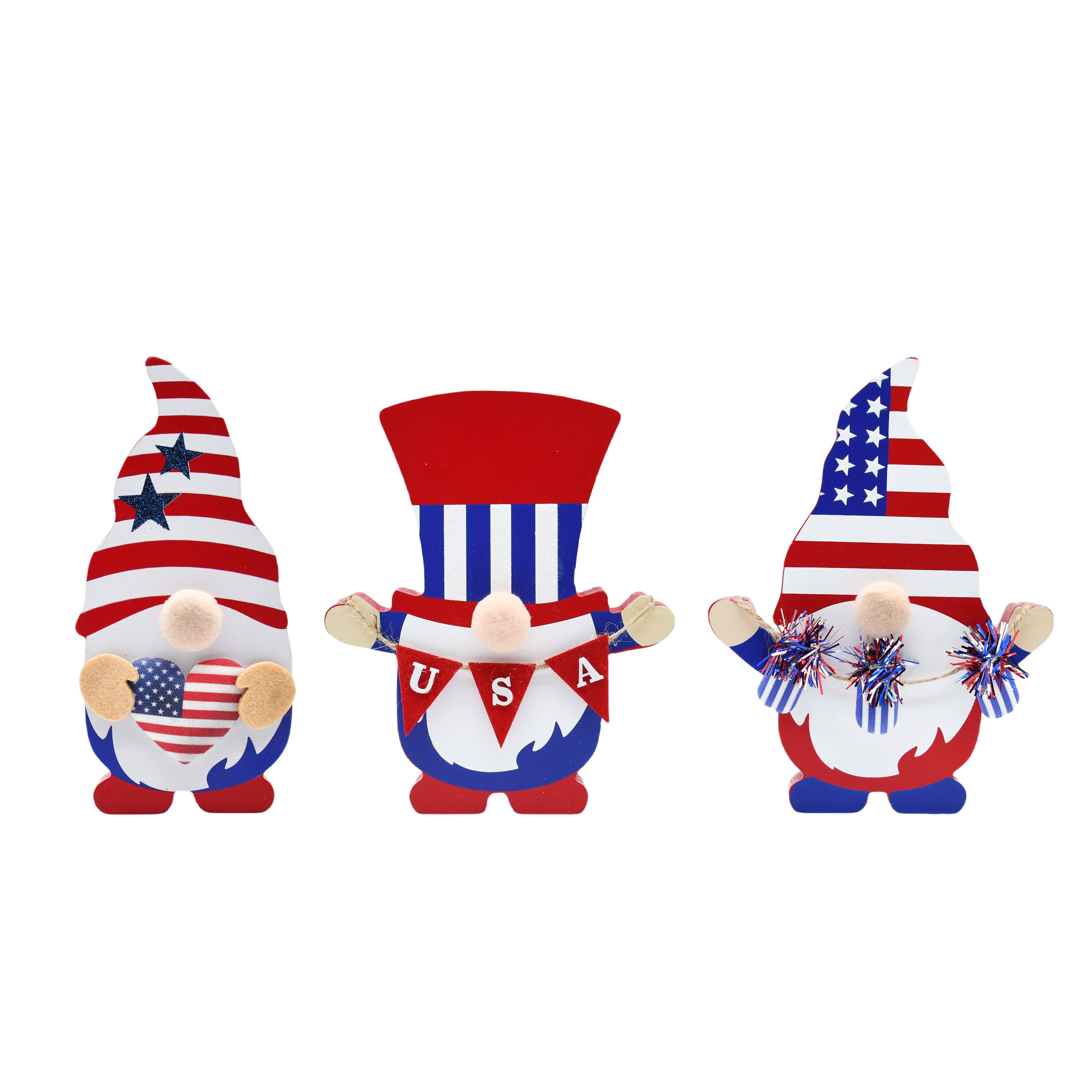 Assorted 7.5&#x22; Stars &#x26; Stripes Tabletop Gnome, 1pc. by Celebrate It&#x2122;