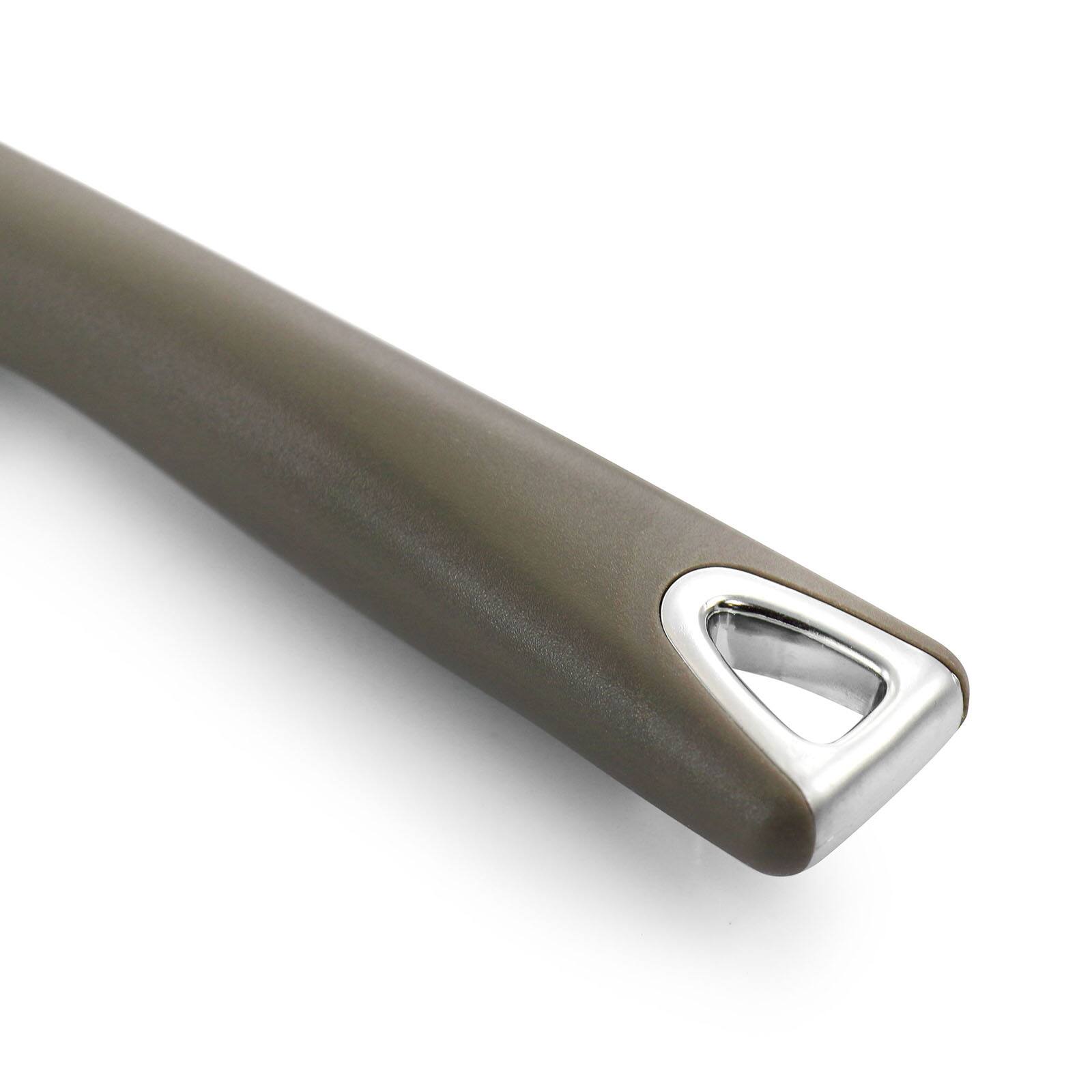 Martha Stewart 2-Piece Taupe Nylon Slotted Turner and Spoon Kitchen Utensil Set