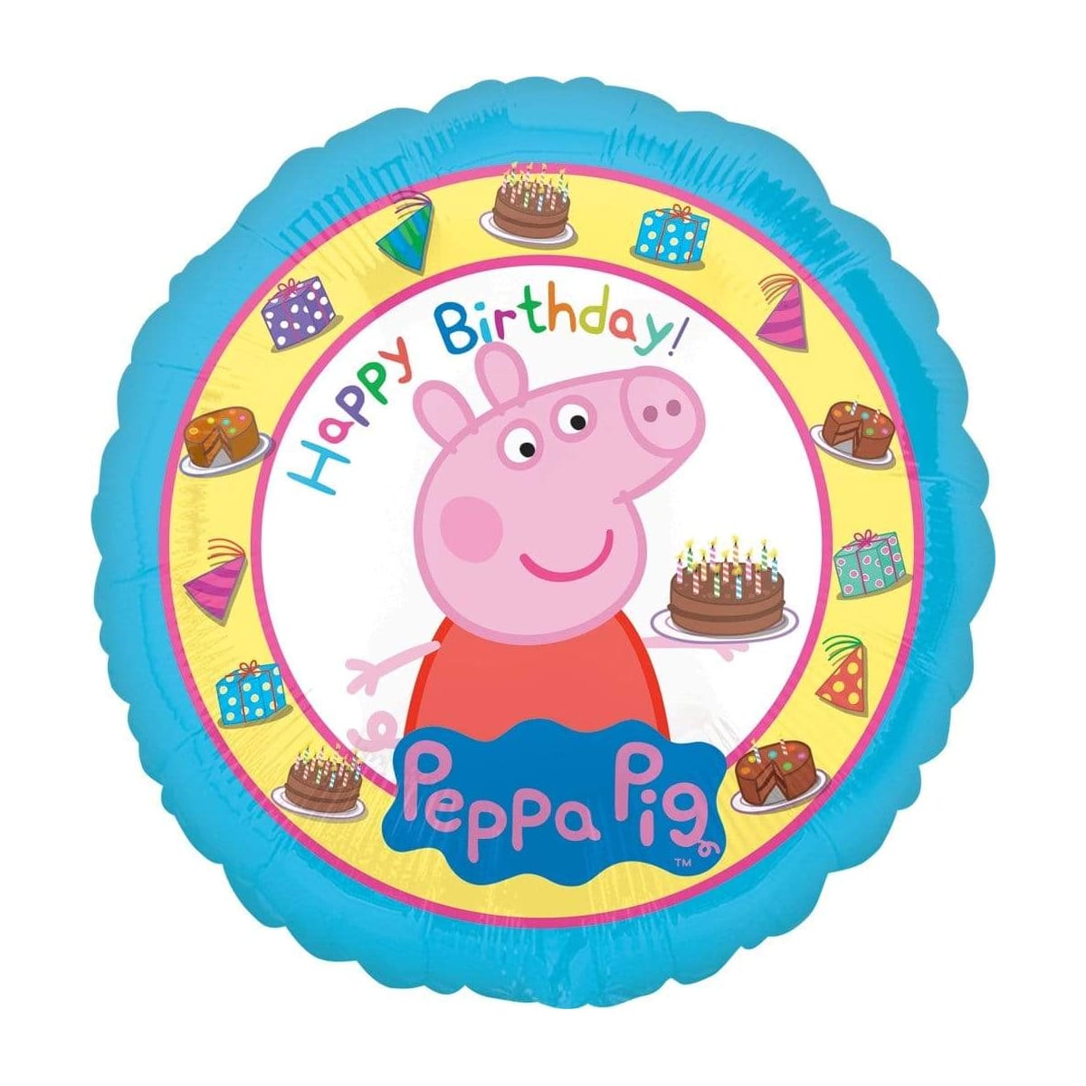 17" Peppa Pig Happy Birthday Foil Balloon