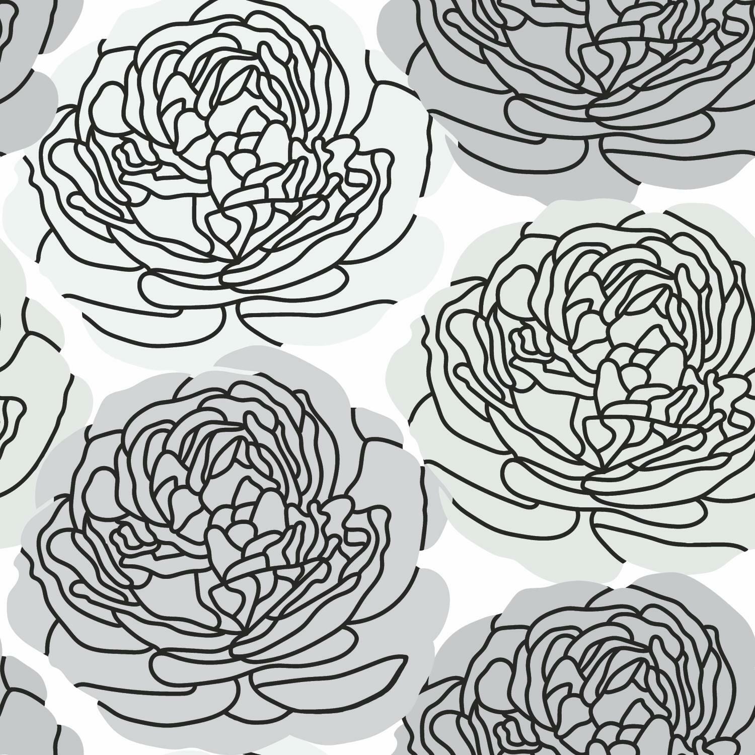 RoomMates Bed of Roses Peel & Stick Wallpaper