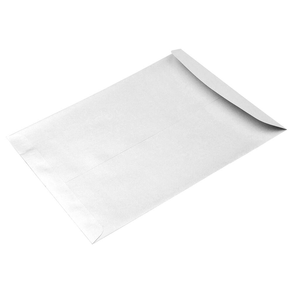 JAM Paper 10" x 13" Silver Stardream Open End Catalog Metallic Envelopes