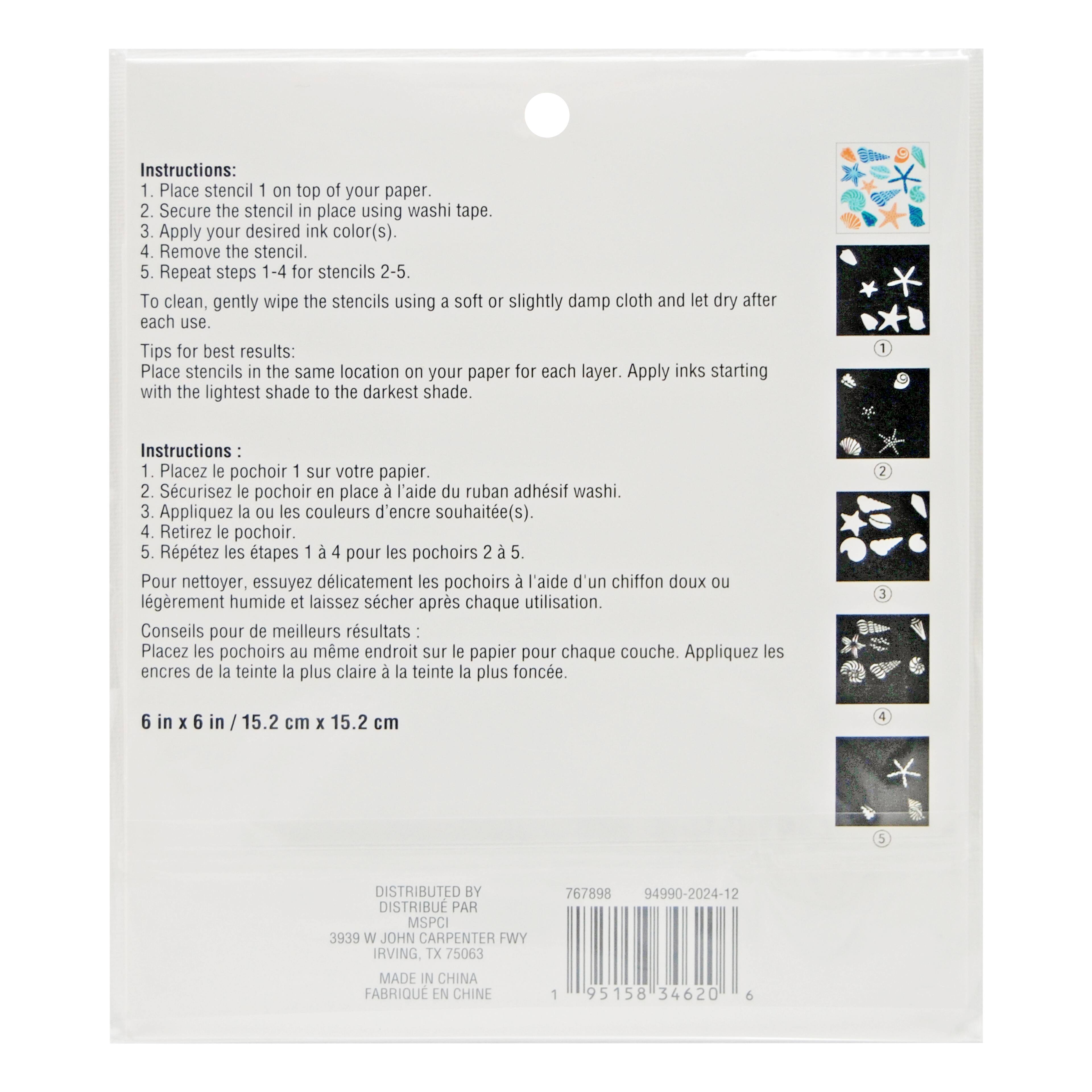 Shells Layering Stencils by Recollections&#x2122;