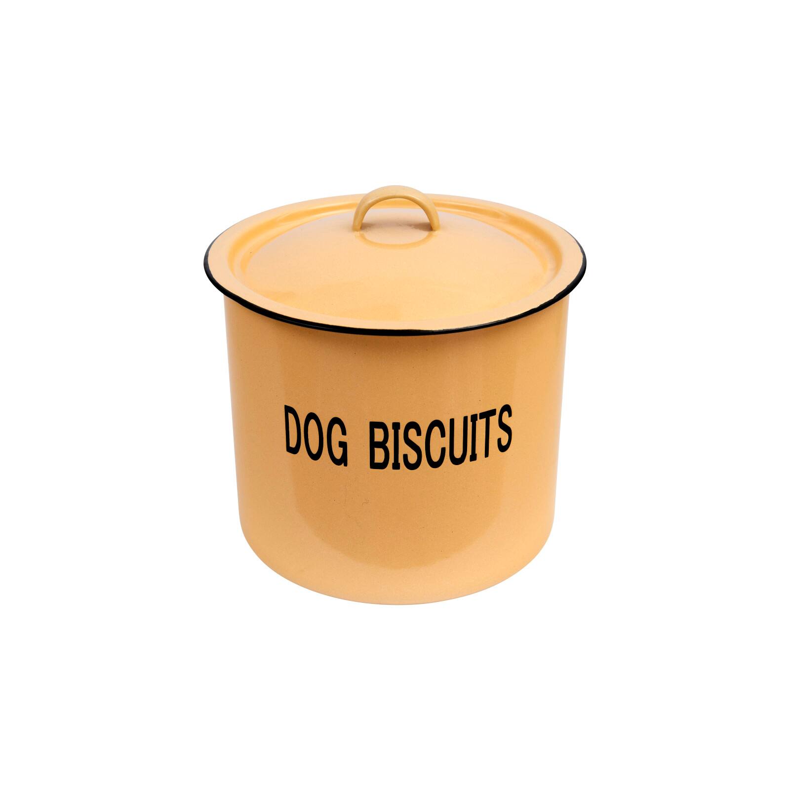 8.5" Yellow Metal Dog Biscuit Container Michaels