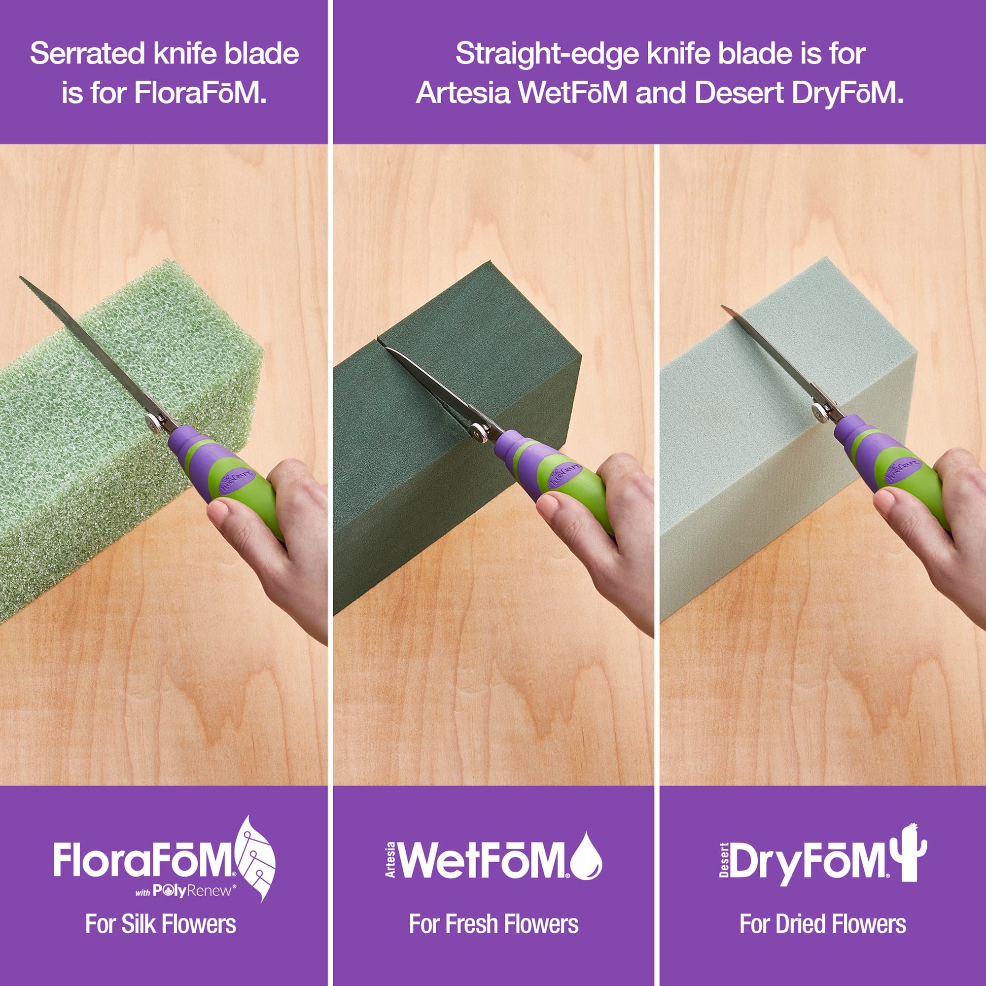 FloraCraft® Easy Prō® Floral Tools Floral FōM Knife & Blade Set