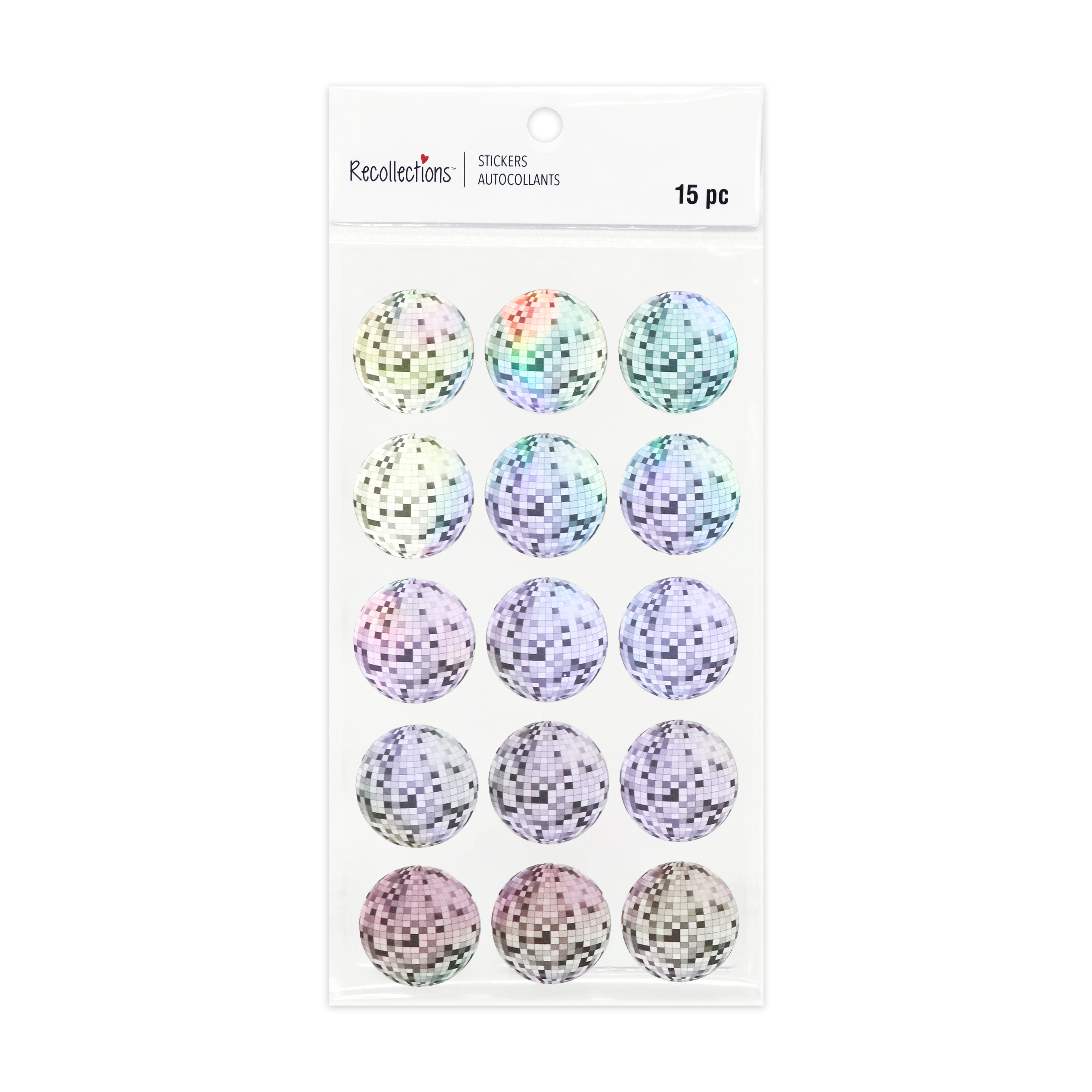 Holographic Silver Discoball Stickers by Recollections™