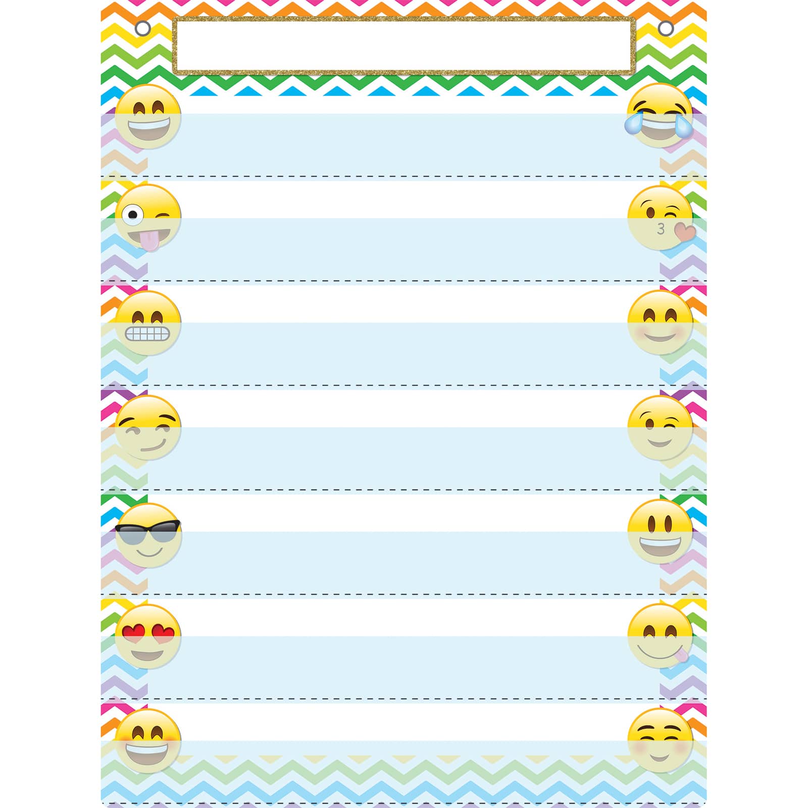 Buy the Smart Poly™ 18" x 24" Emoji Pocket Chart at Michaels.com