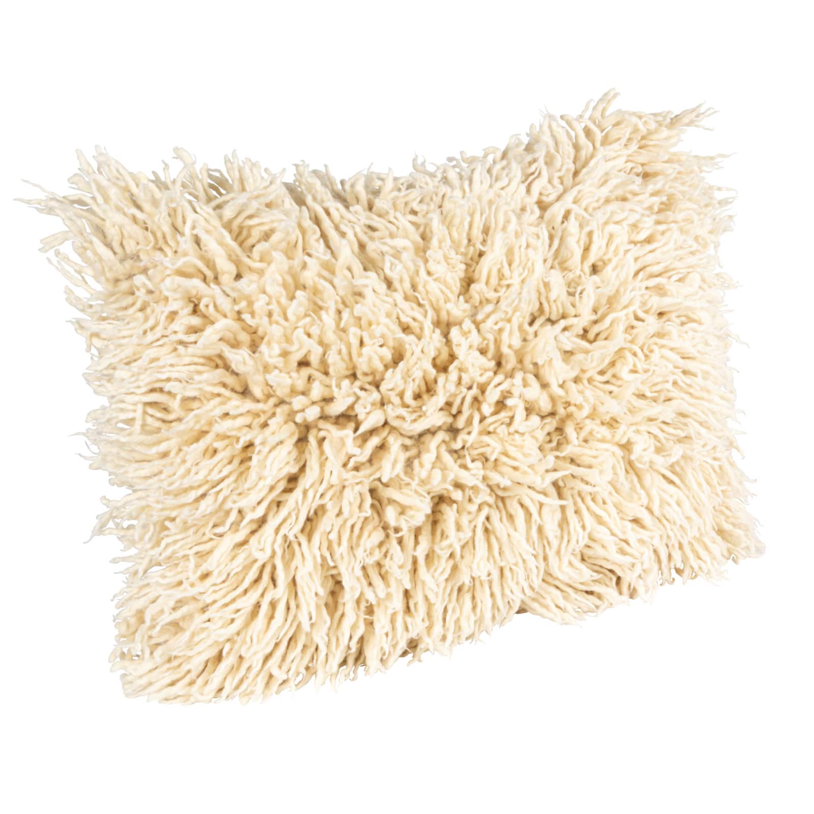 Hello Honey&#xAE; White New Zealand Wool &#x26; Cotton Lumbar Pillow