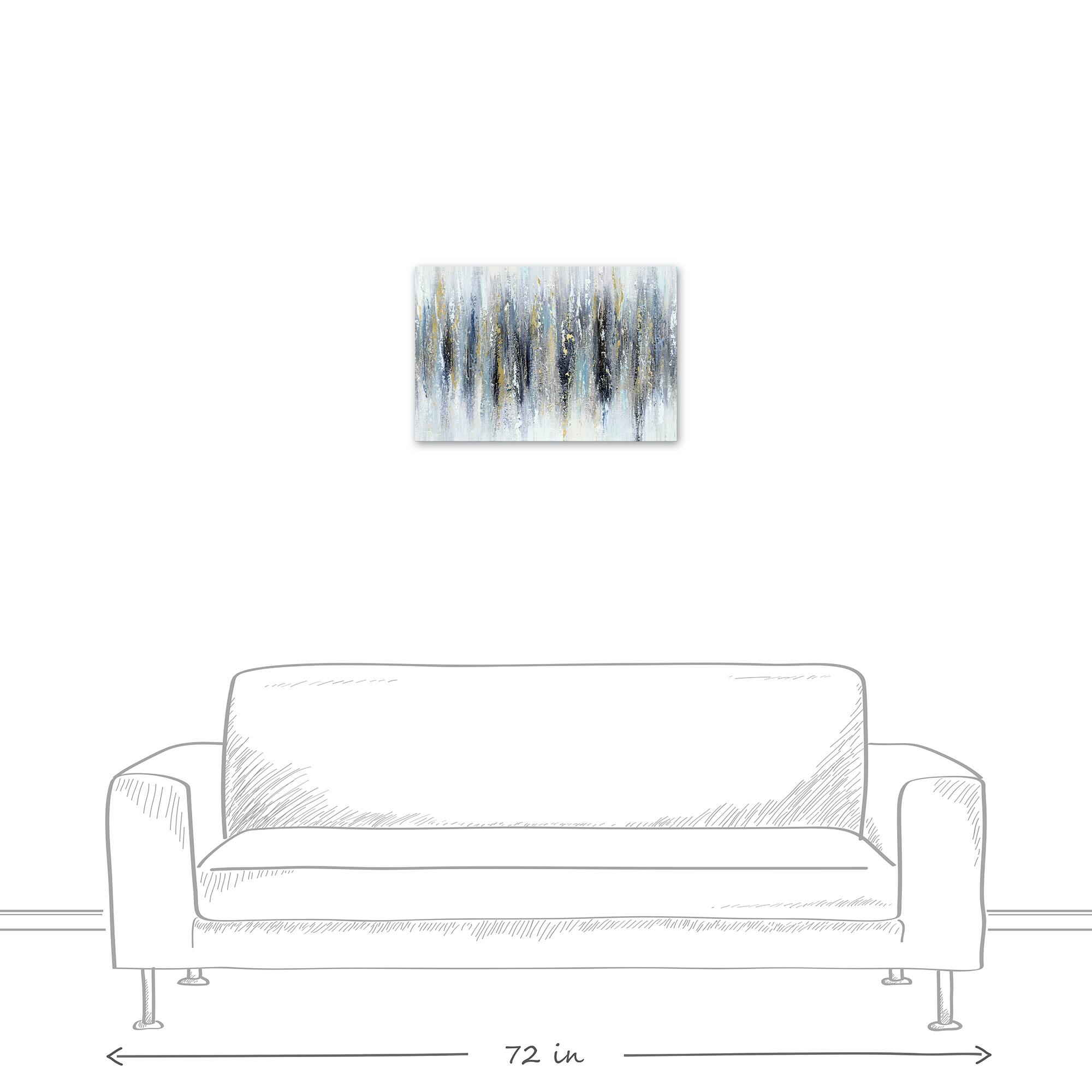 Edgy Abstract 24&#x22; x 16&#x22; Canvas Wall Art