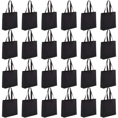 トートバッグ 24.7 SHOPPING BAG 200 ct Zippered Large Tote Bags - Reusable Grocery Bags - By