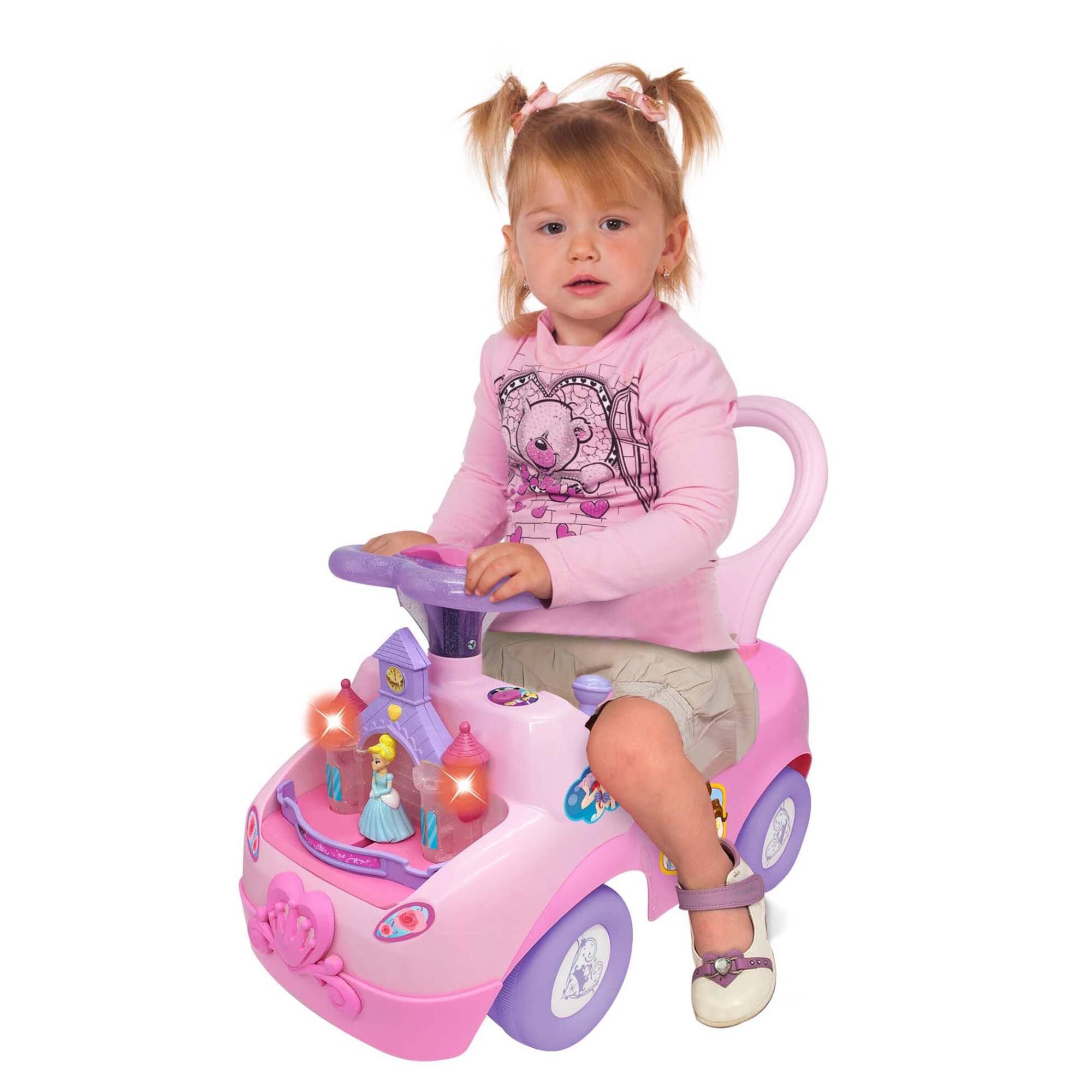 Kiddieland Disney&#xAE; Magical Castle Deluxe Activity Ride-On With Lights and Sounds