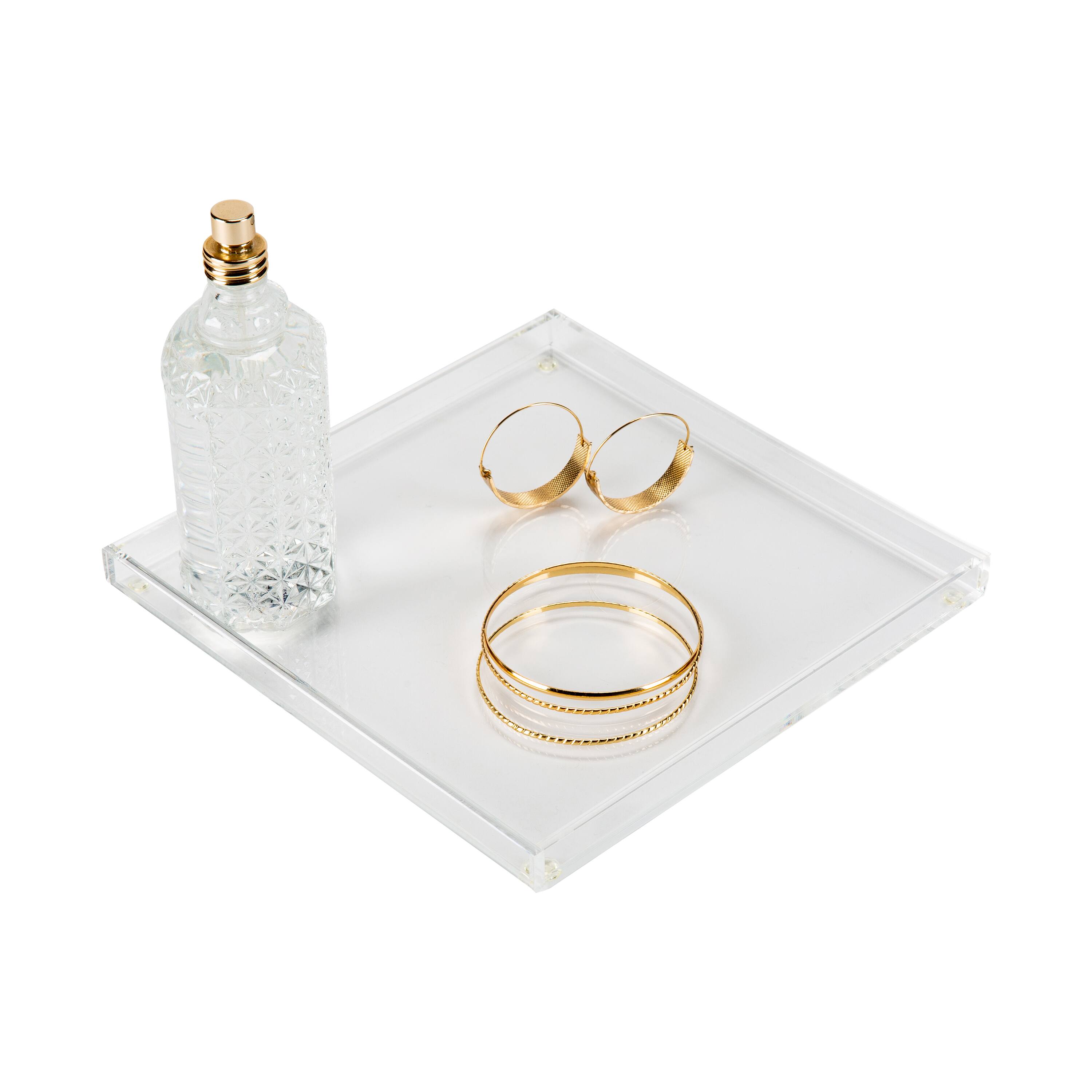 Organize It All 8" Acrylic Clear Accessory Tray