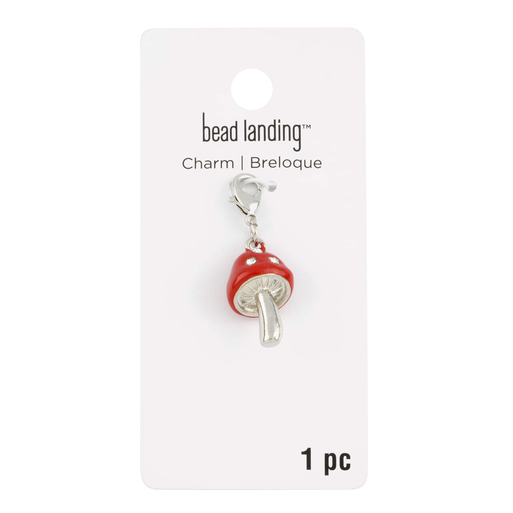 12 Pack: Red-Capped Mushroom Charm by Bead Landing™