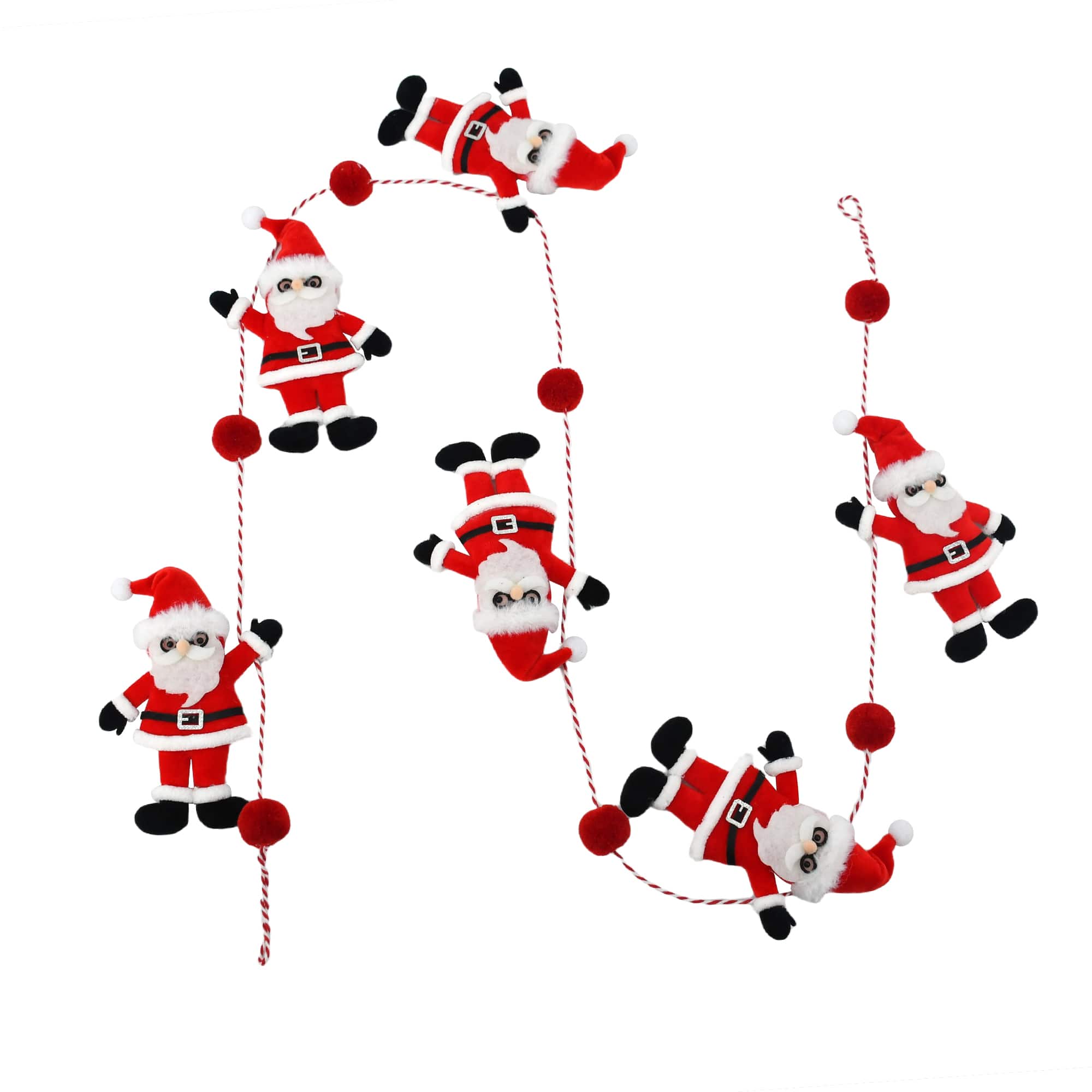 6ft. Velvet Santa Garland by Ashland&#xAE;